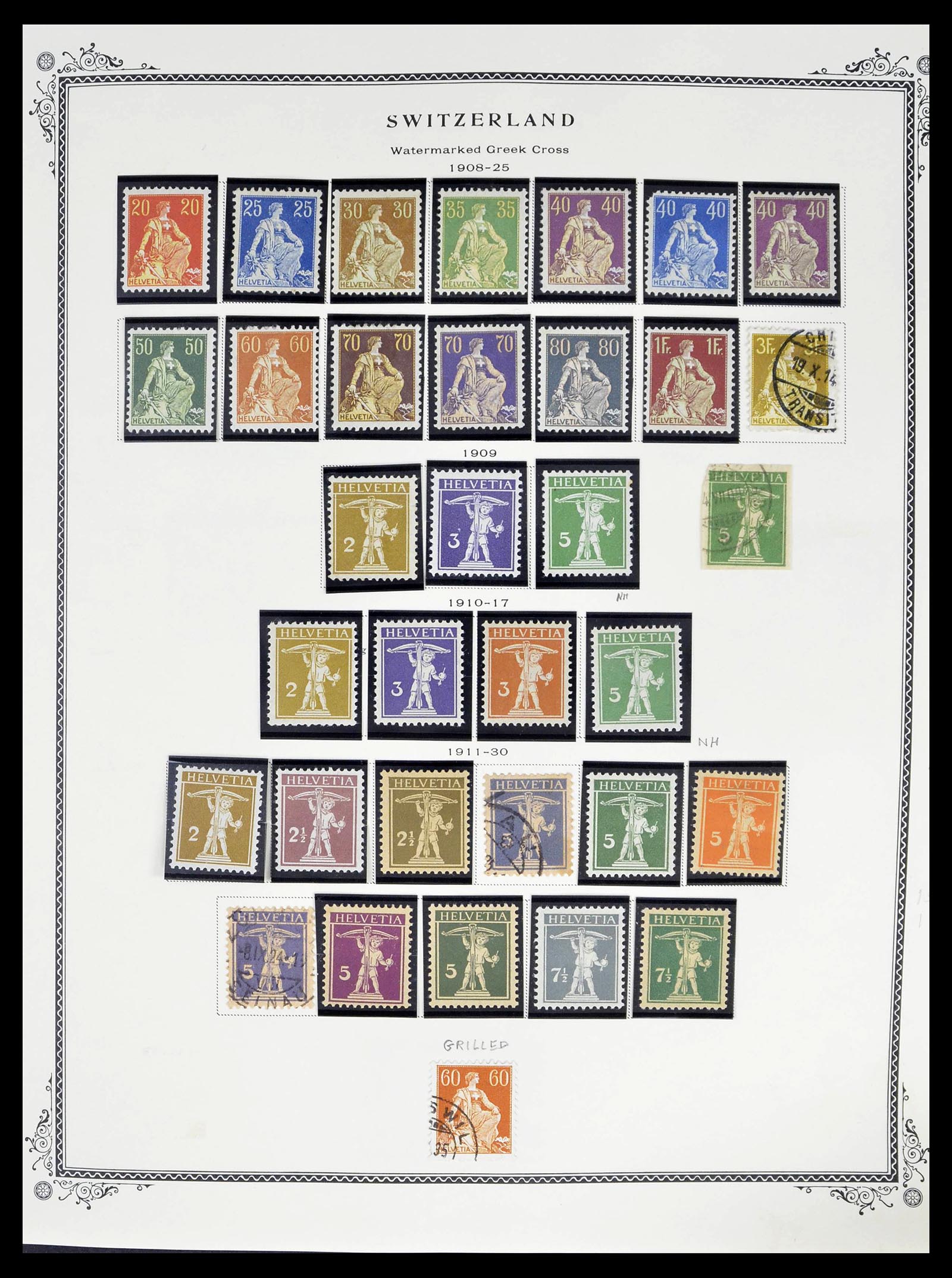 39178 0011 - Stamp collection 39178 Switzerland 1850-1989.
