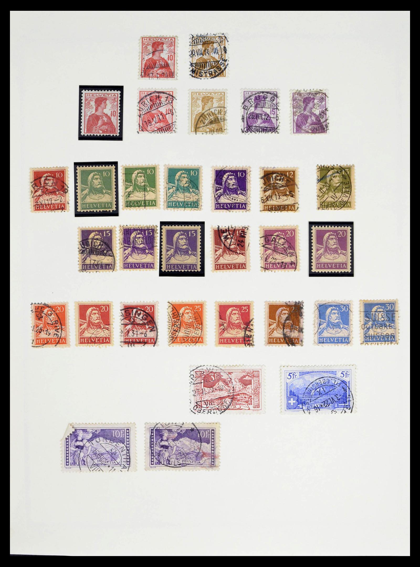 39178 0013 - Stamp collection 39178 Switzerland 1850-1989.