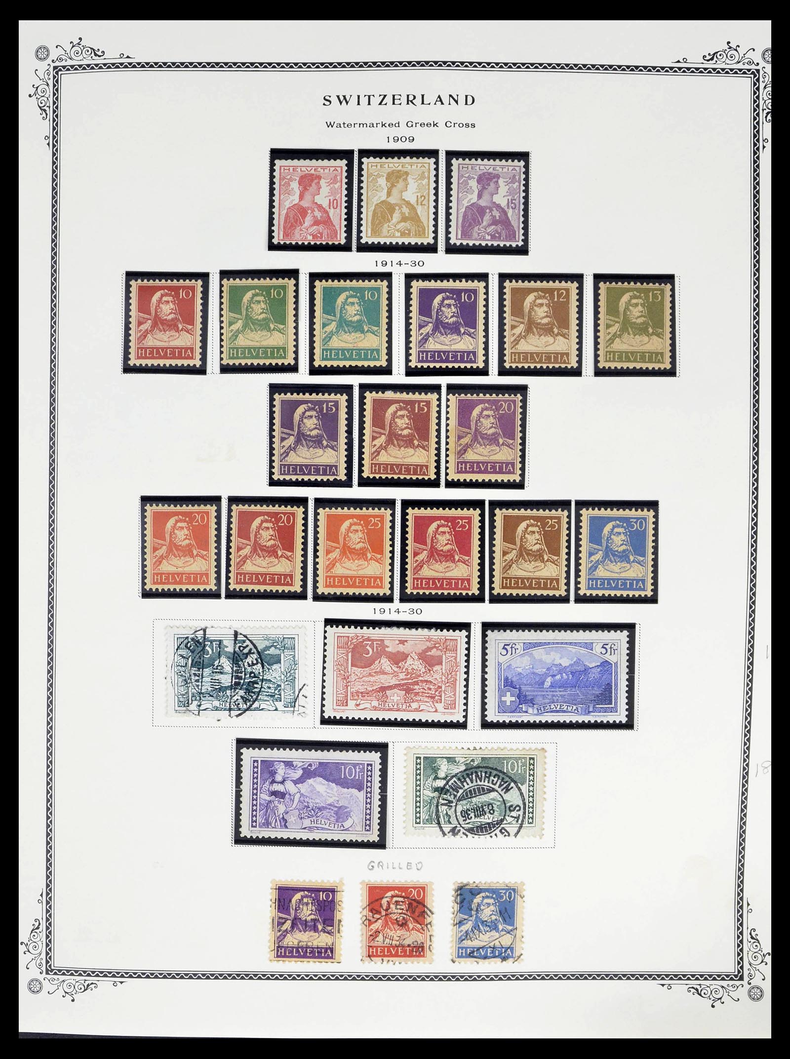 39178 0014 - Stamp collection 39178 Switzerland 1850-1989.