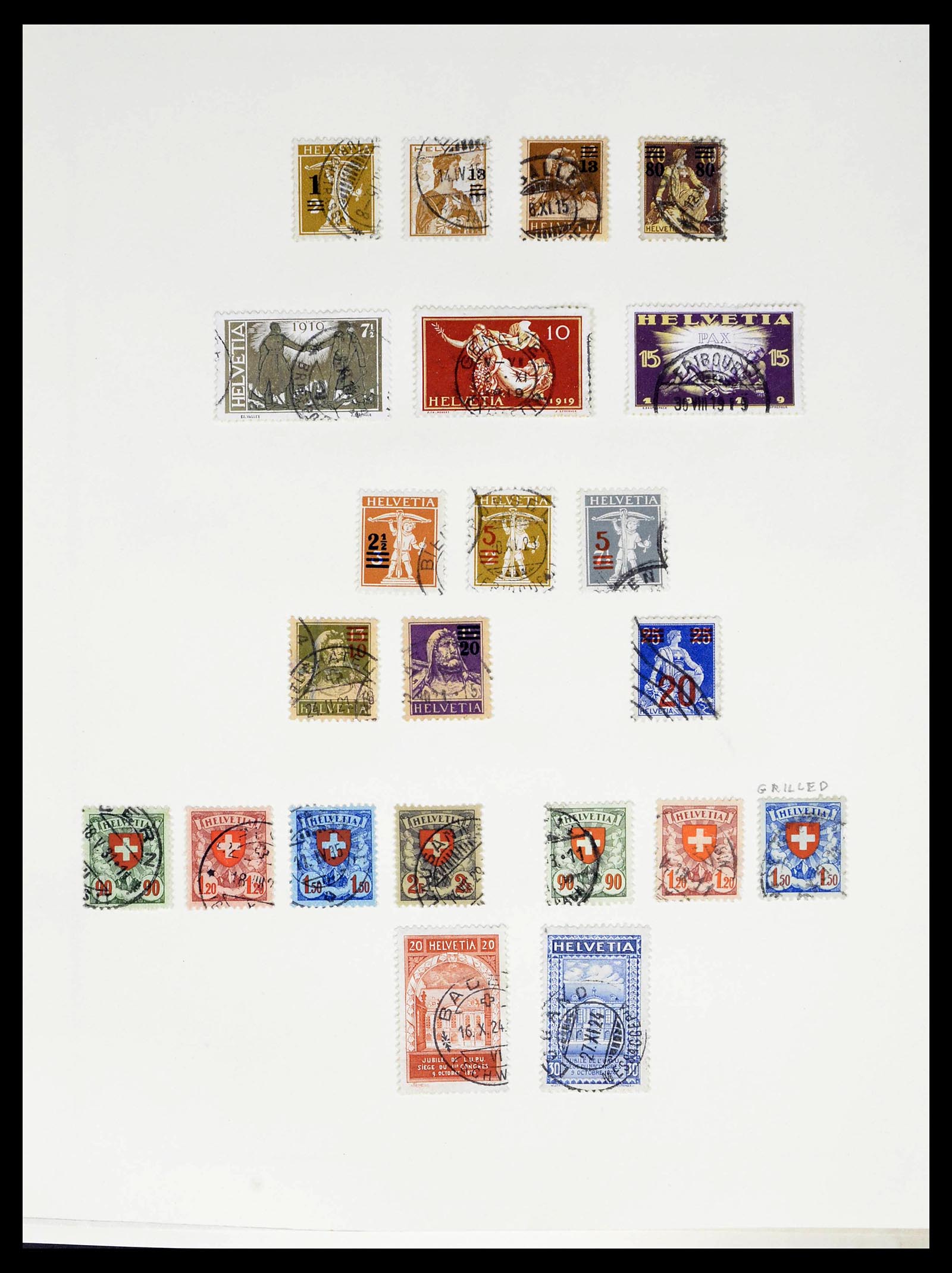 39178 0017 - Stamp collection 39178 Switzerland 1850-1989.