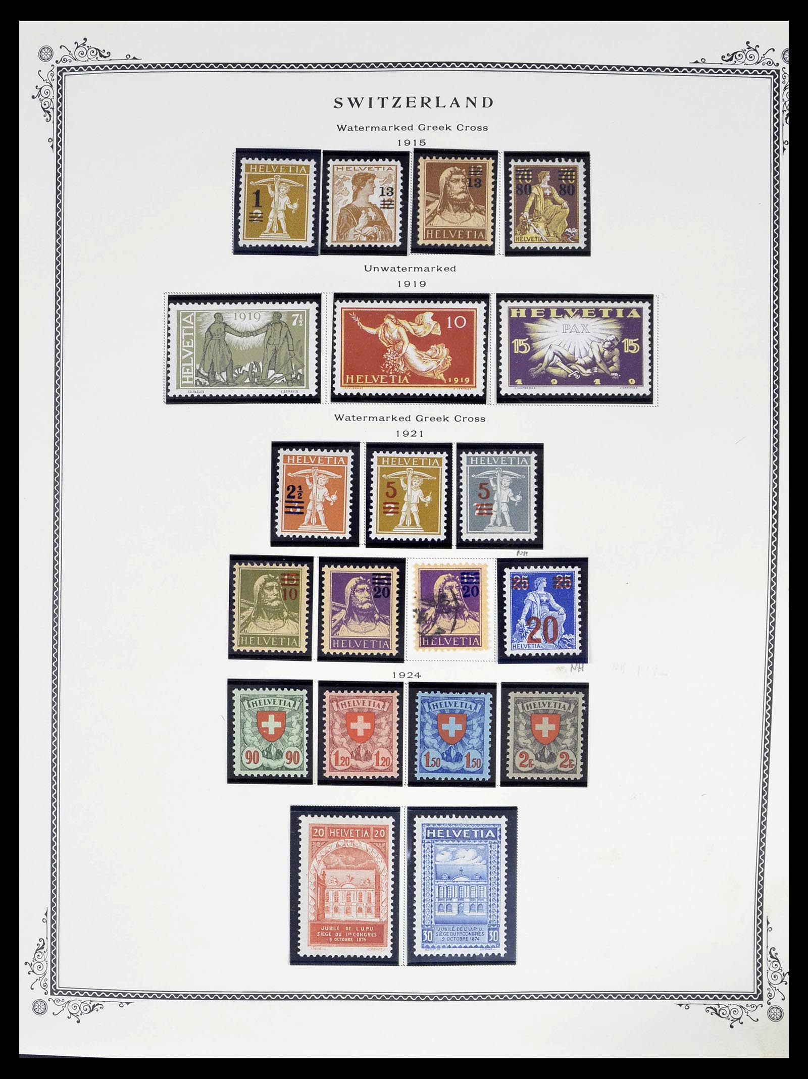 39178 0018 - Stamp collection 39178 Switzerland 1850-1989.