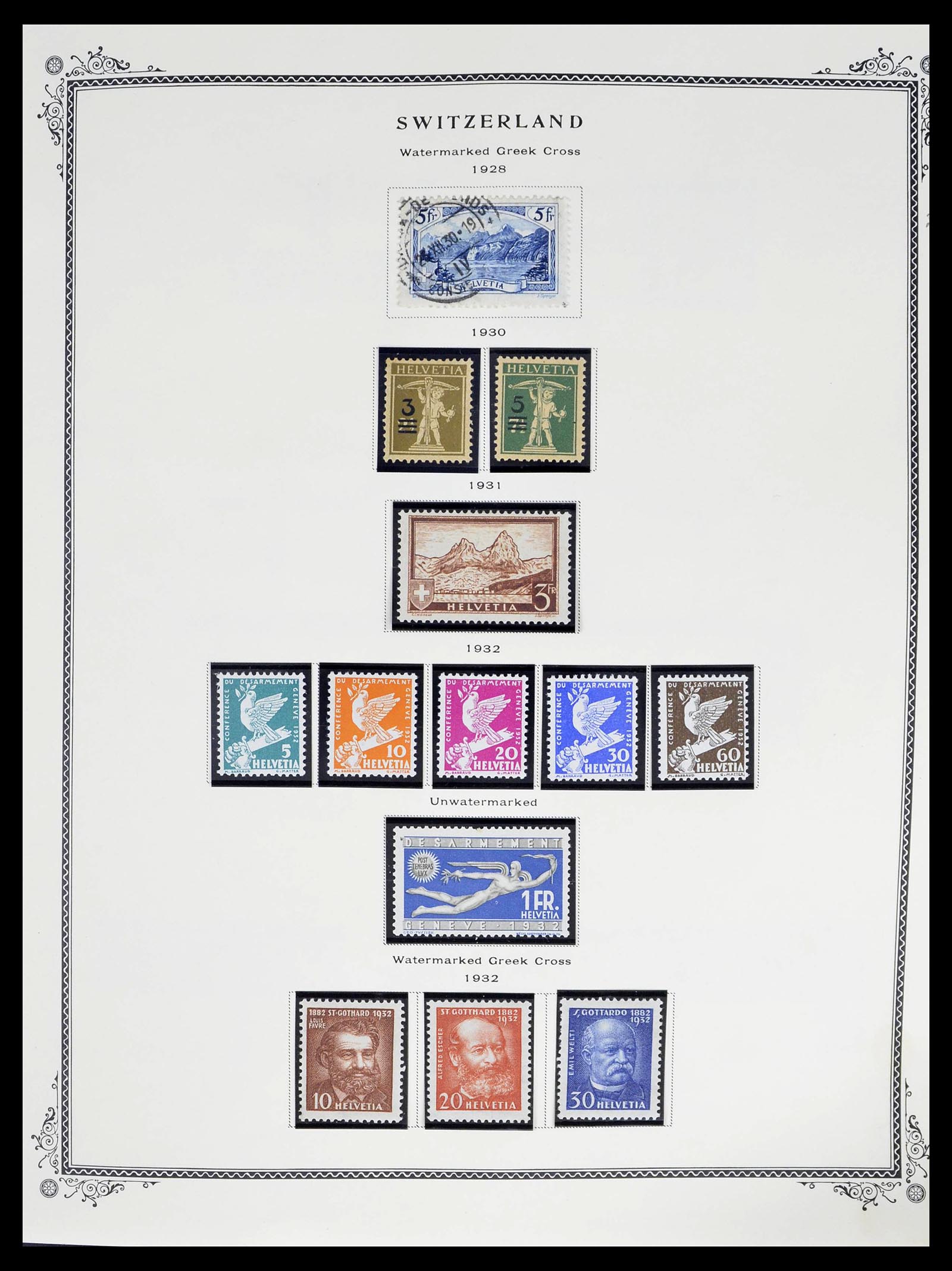 39178 0021 - Stamp collection 39178 Switzerland 1850-1989.