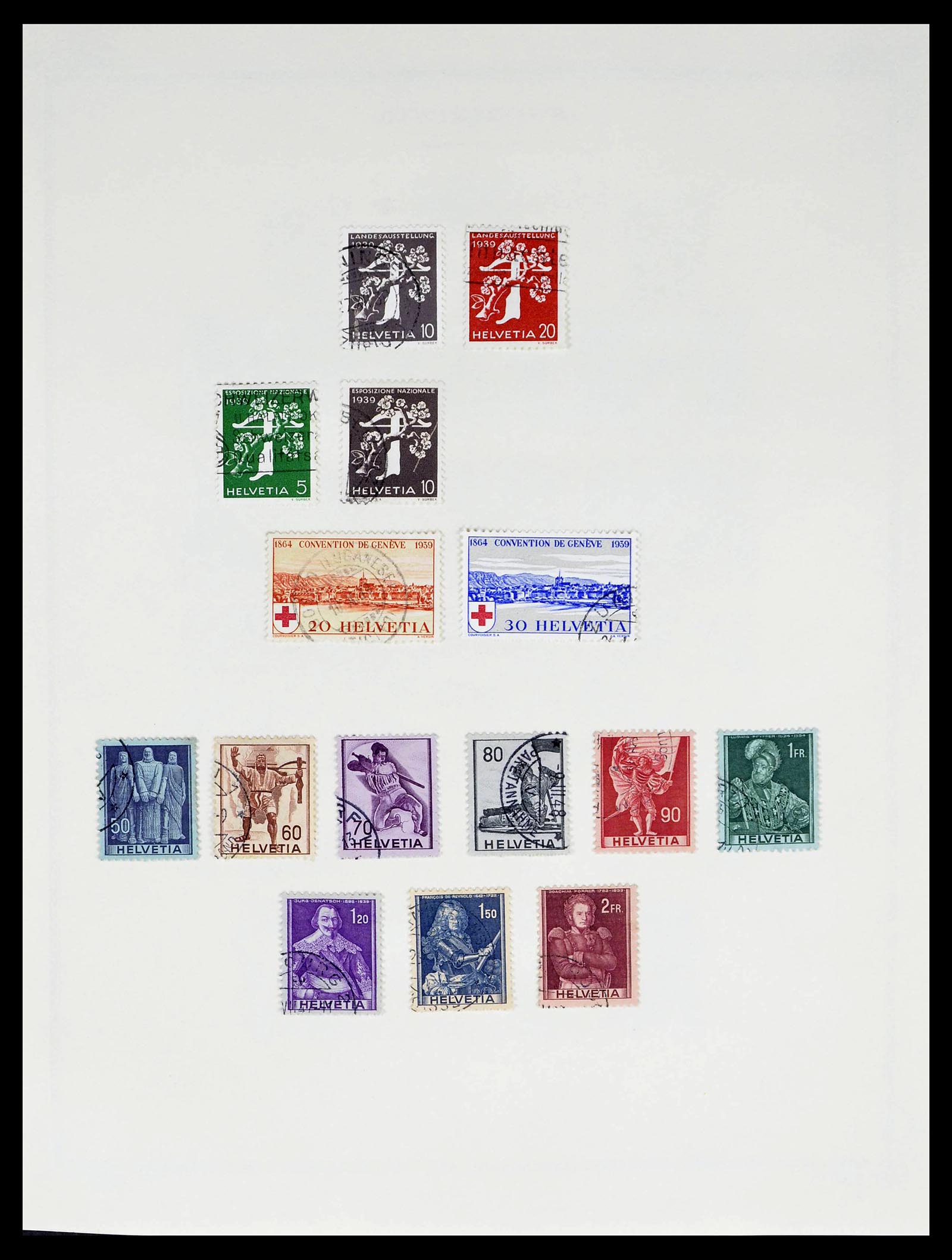 39178 0028 - Stamp collection 39178 Switzerland 1850-1989.