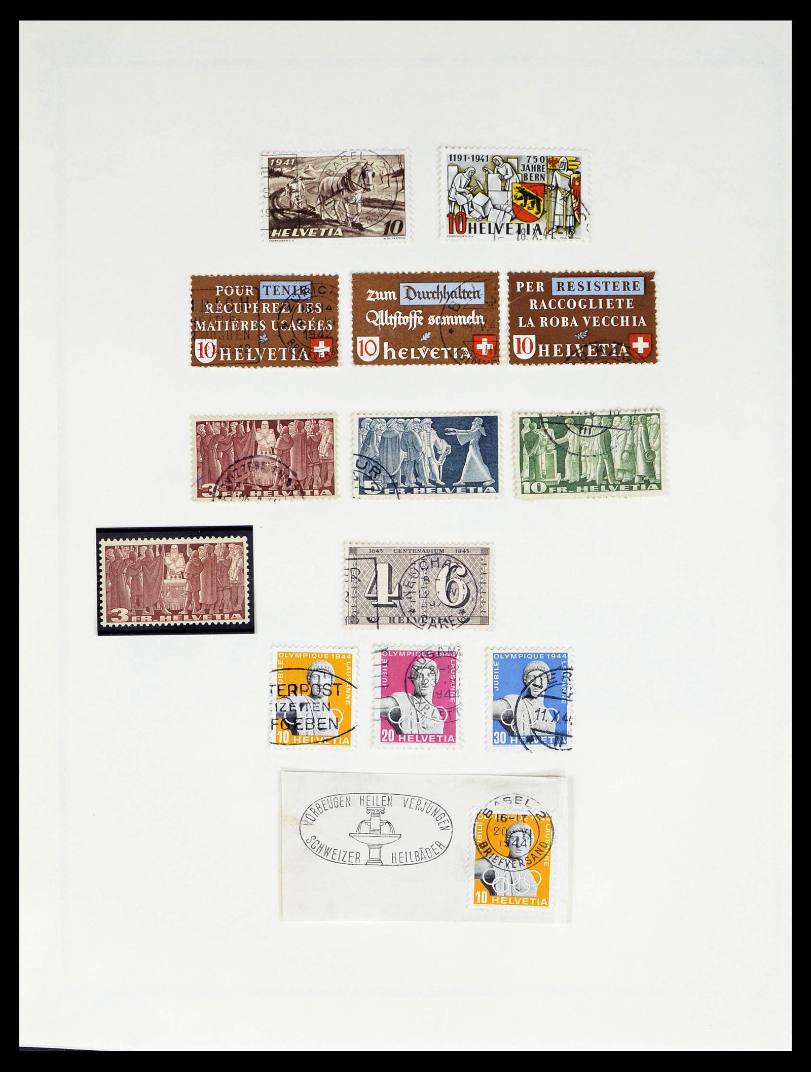 39178 0030 - Stamp collection 39178 Switzerland 1850-1989.