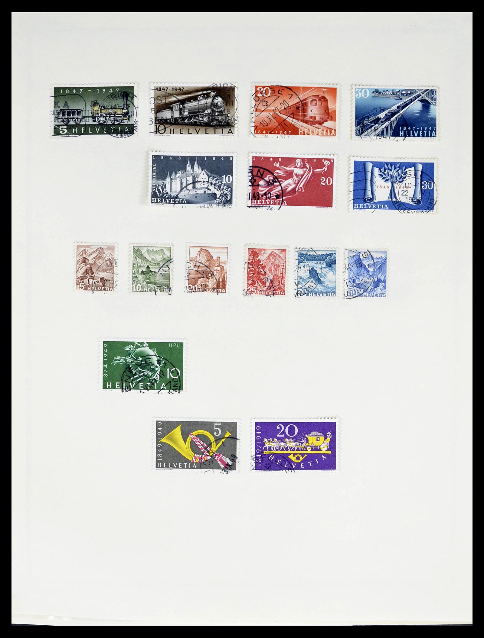 39178 0034 - Stamp collection 39178 Switzerland 1850-1989.