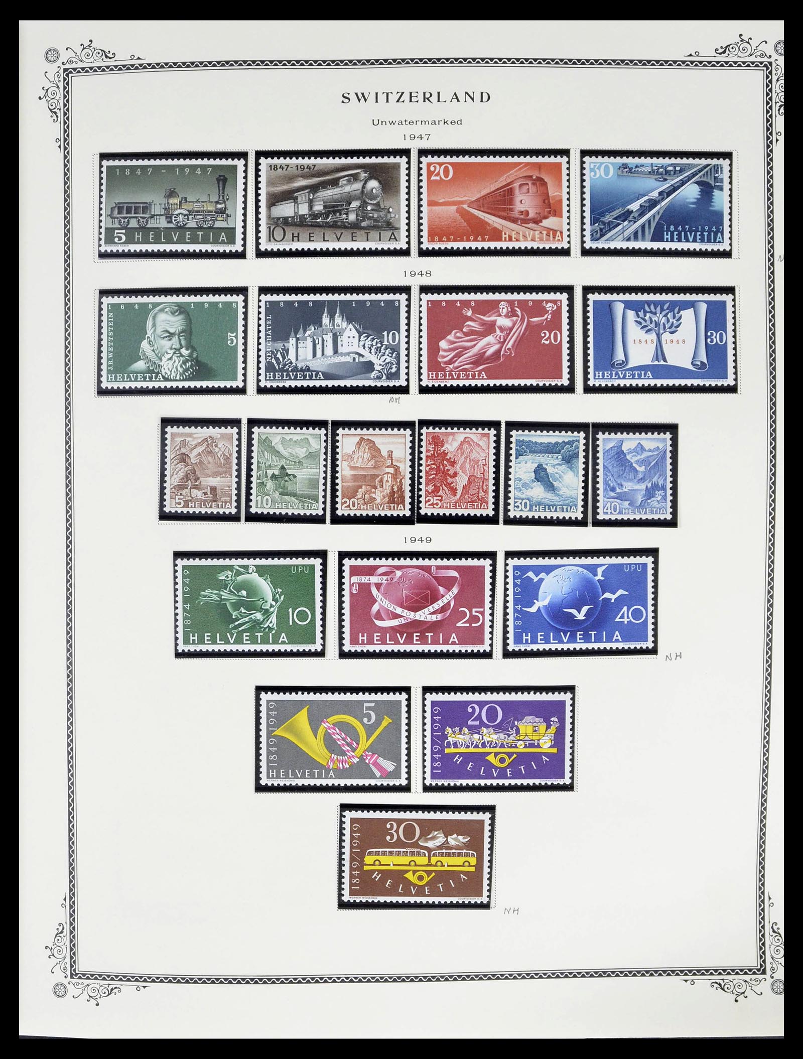 39178 0035 - Stamp collection 39178 Switzerland 1850-1989.
