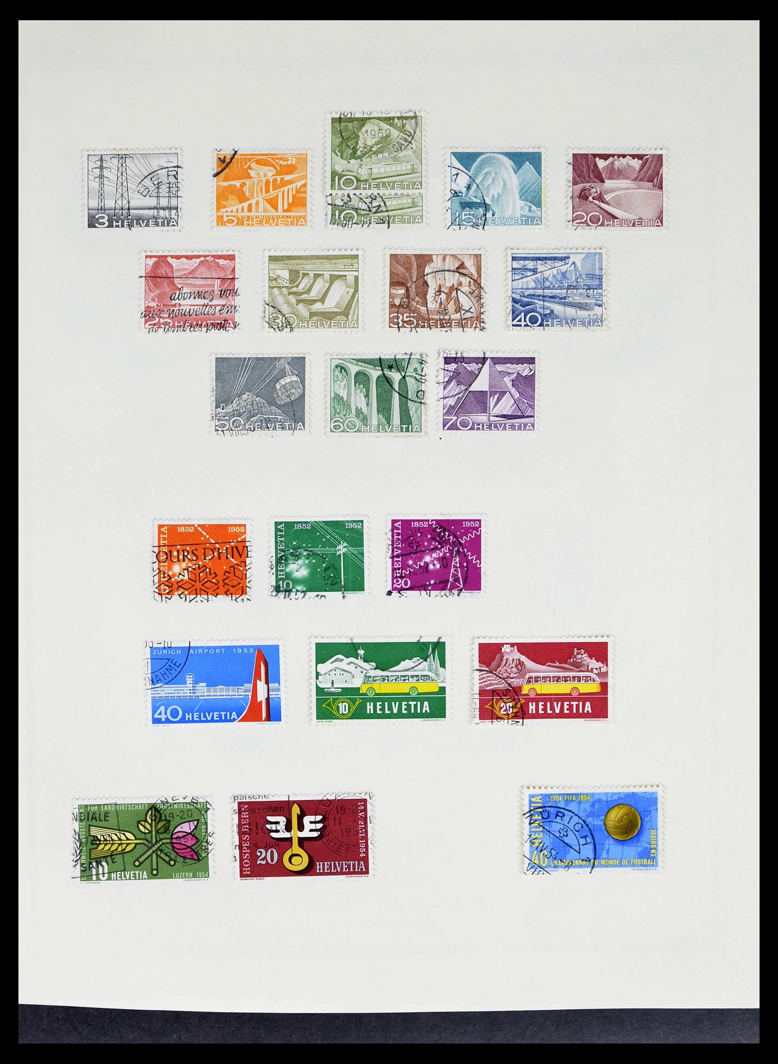 39178 0036 - Stamp collection 39178 Switzerland 1850-1989.