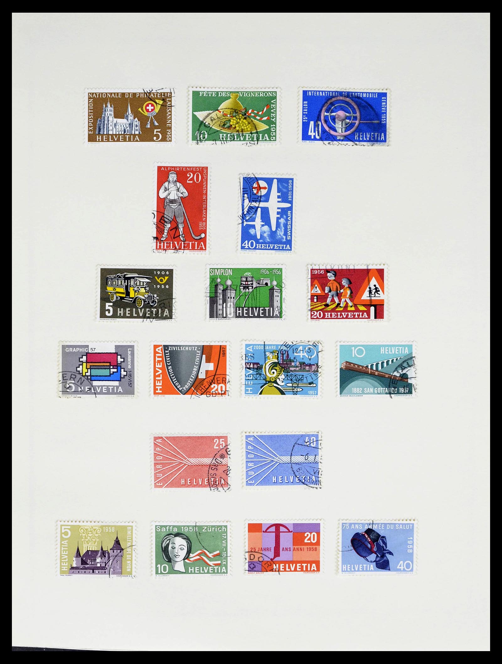 39178 0039 - Stamp collection 39178 Switzerland 1850-1989.