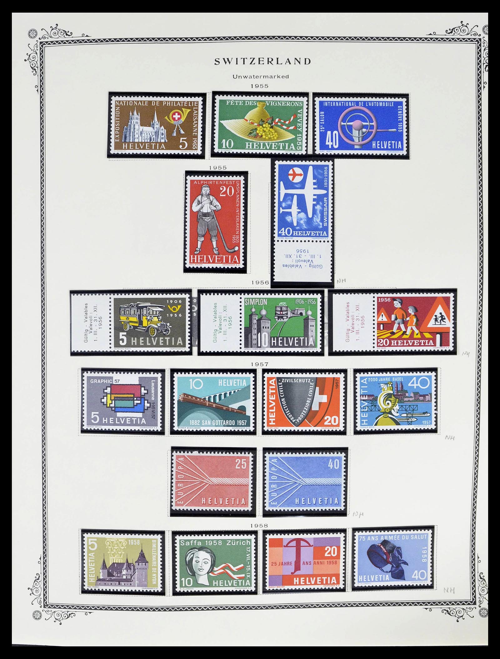 39178 0040 - Stamp collection 39178 Switzerland 1850-1989.