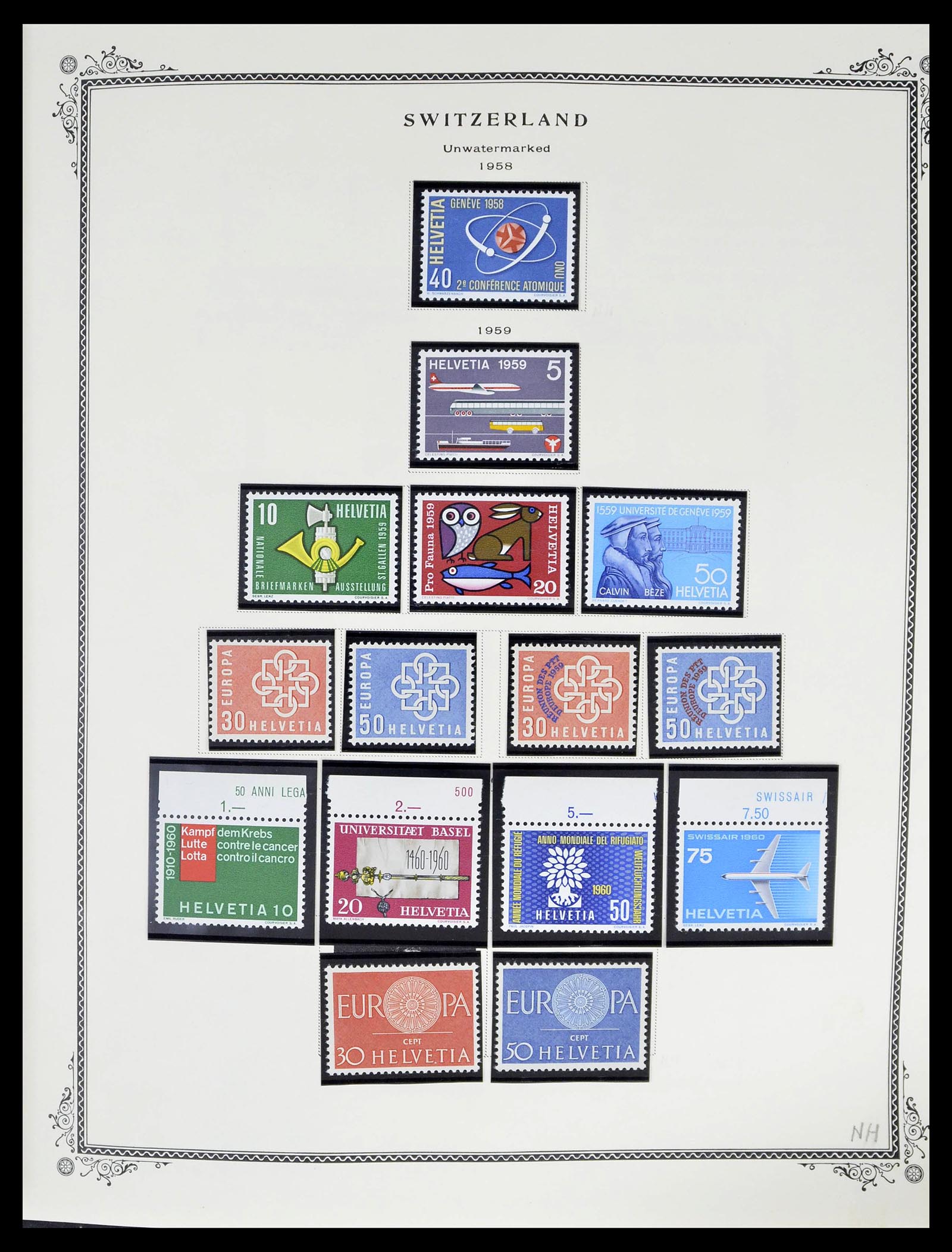 39178 0044 - Stamp collection 39178 Switzerland 1850-1989.