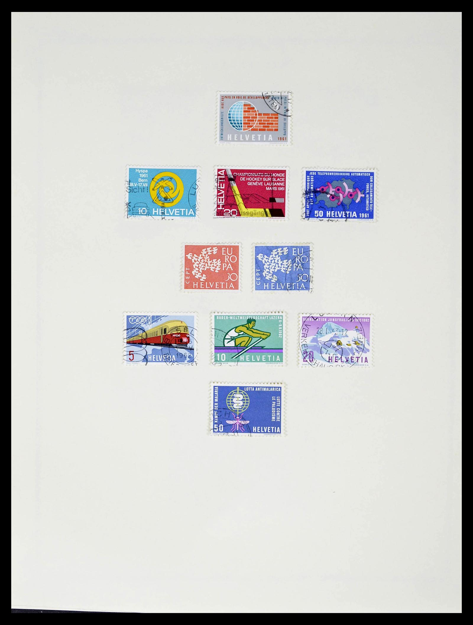 39178 0051 - Stamp collection 39178 Switzerland 1850-1989.