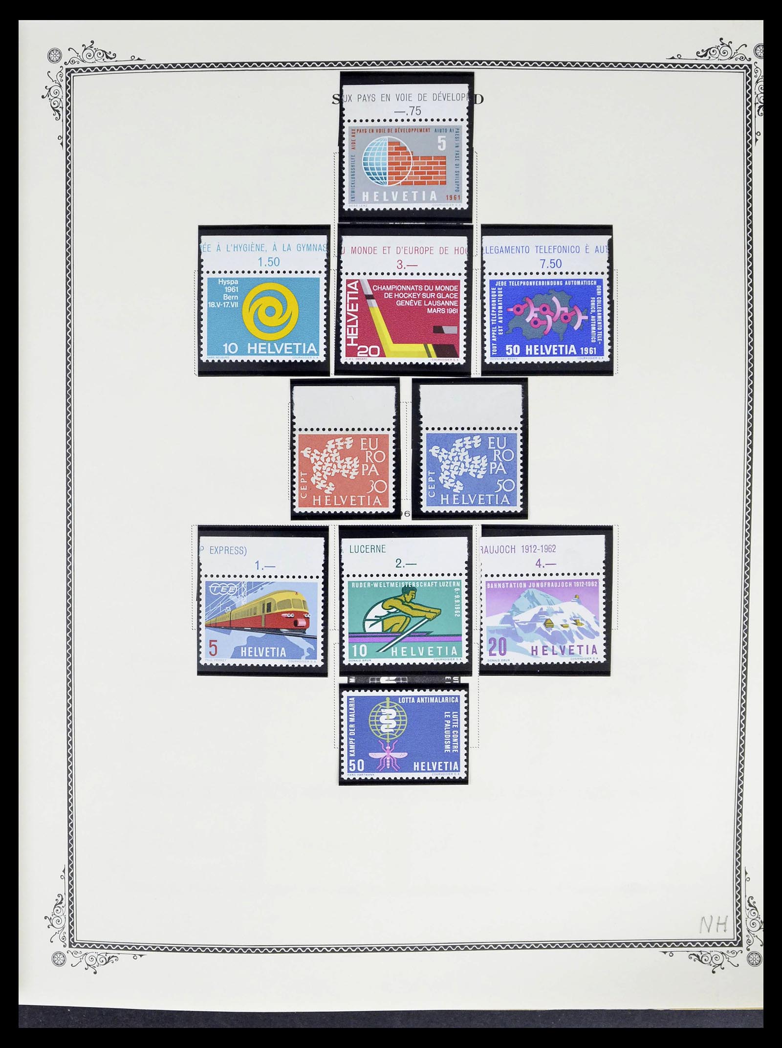 39178 0052 - Stamp collection 39178 Switzerland 1850-1989.