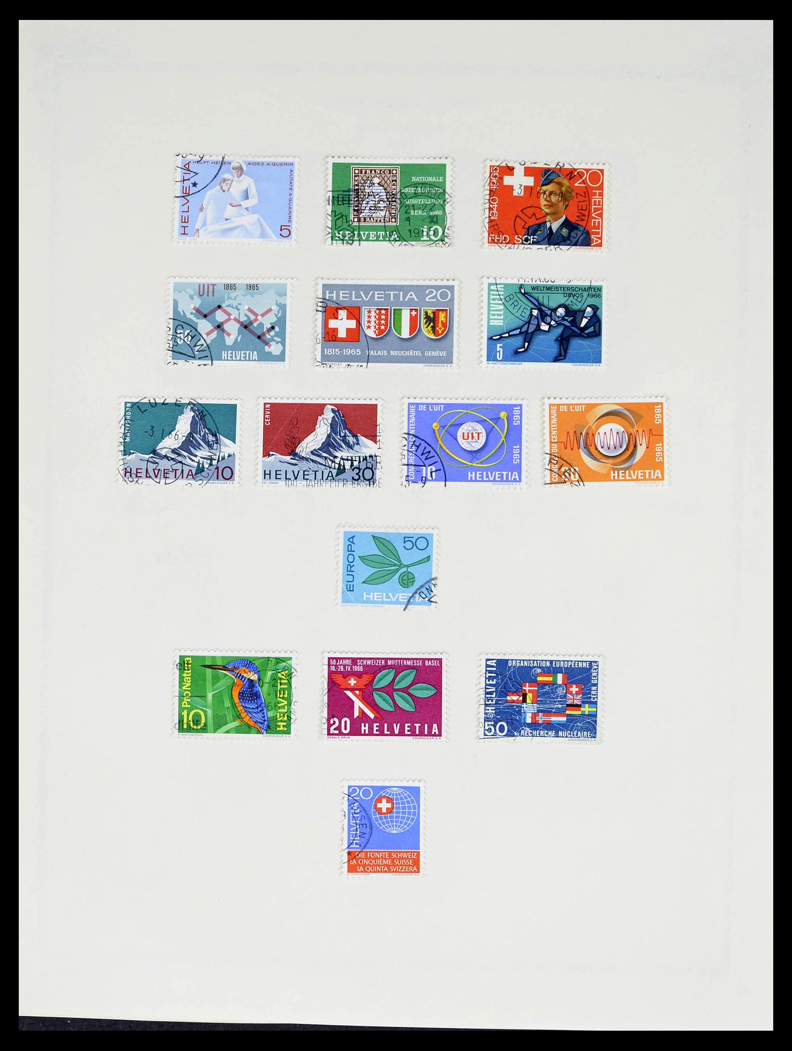 39178 0059 - Stamp collection 39178 Switzerland 1850-1989.