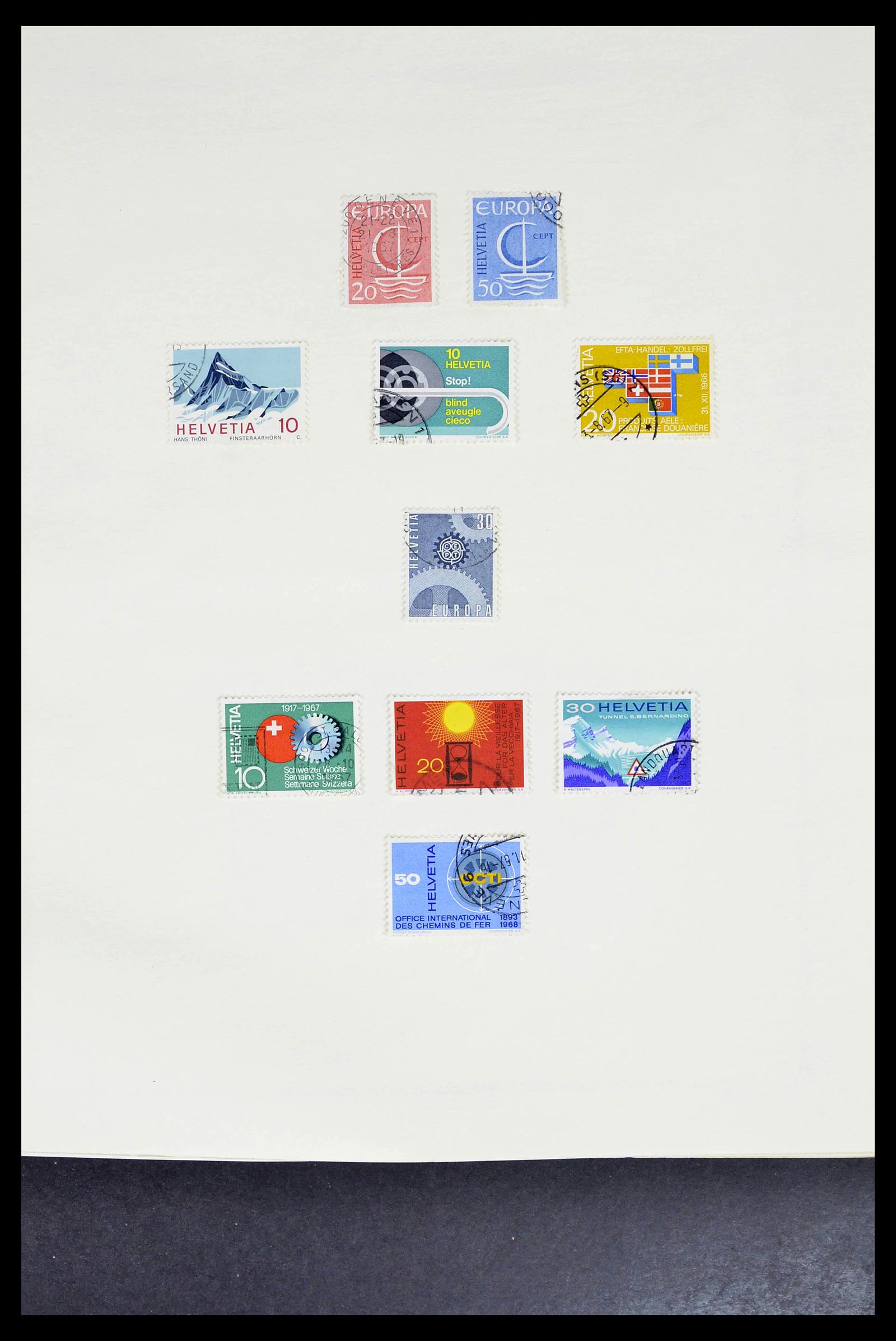 39178 0064 - Stamp collection 39178 Switzerland 1850-1989.