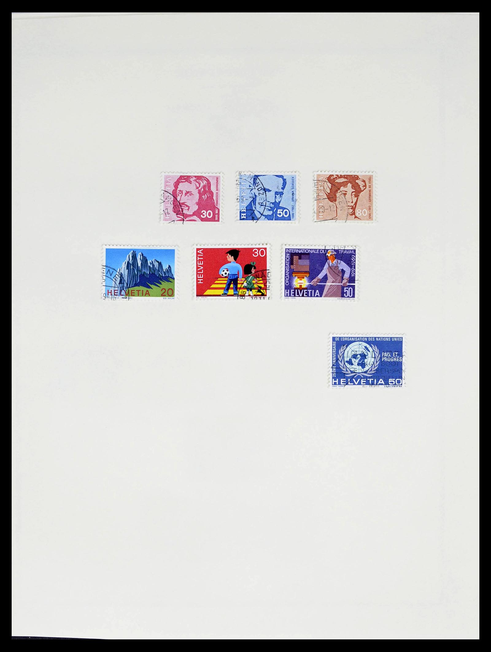 39178 0068 - Stamp collection 39178 Switzerland 1850-1989.