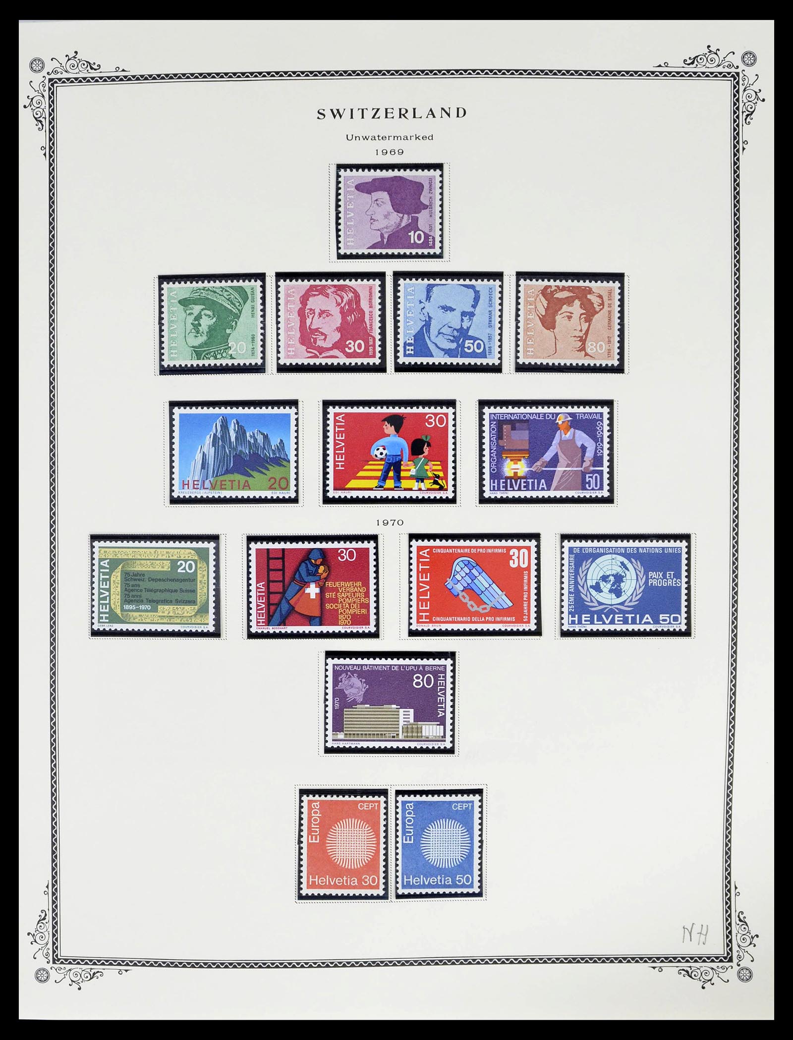 39178 0069 - Stamp collection 39178 Switzerland 1850-1989.