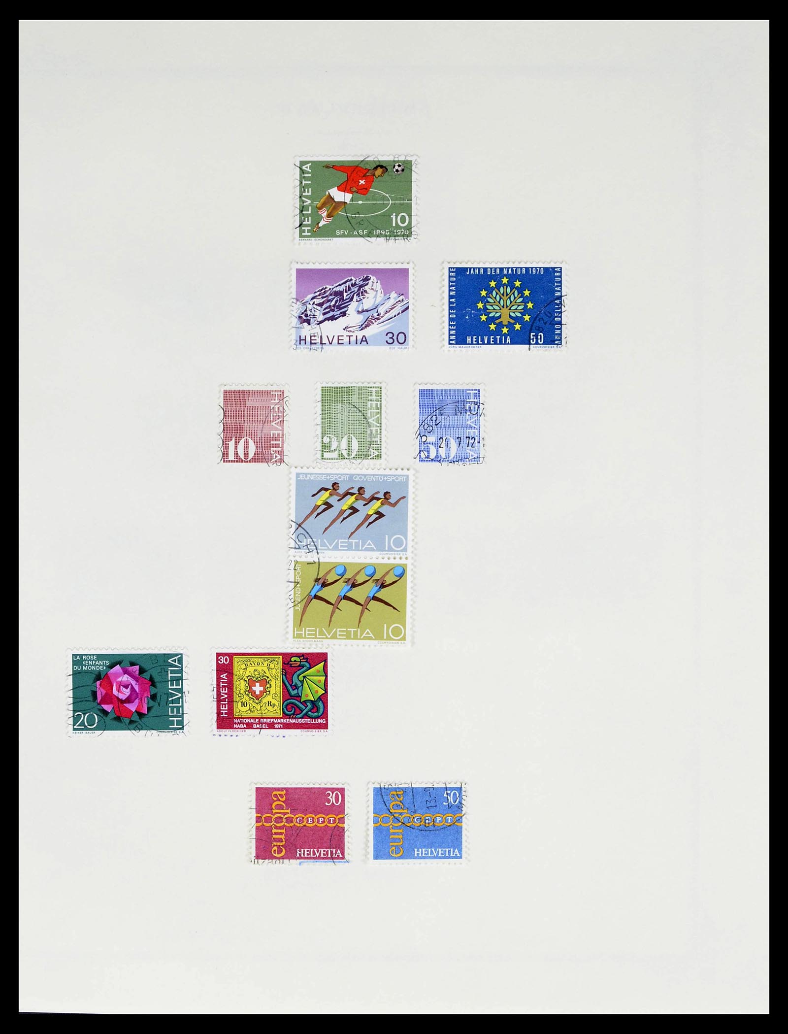 39178 0070 - Stamp collection 39178 Switzerland 1850-1989.