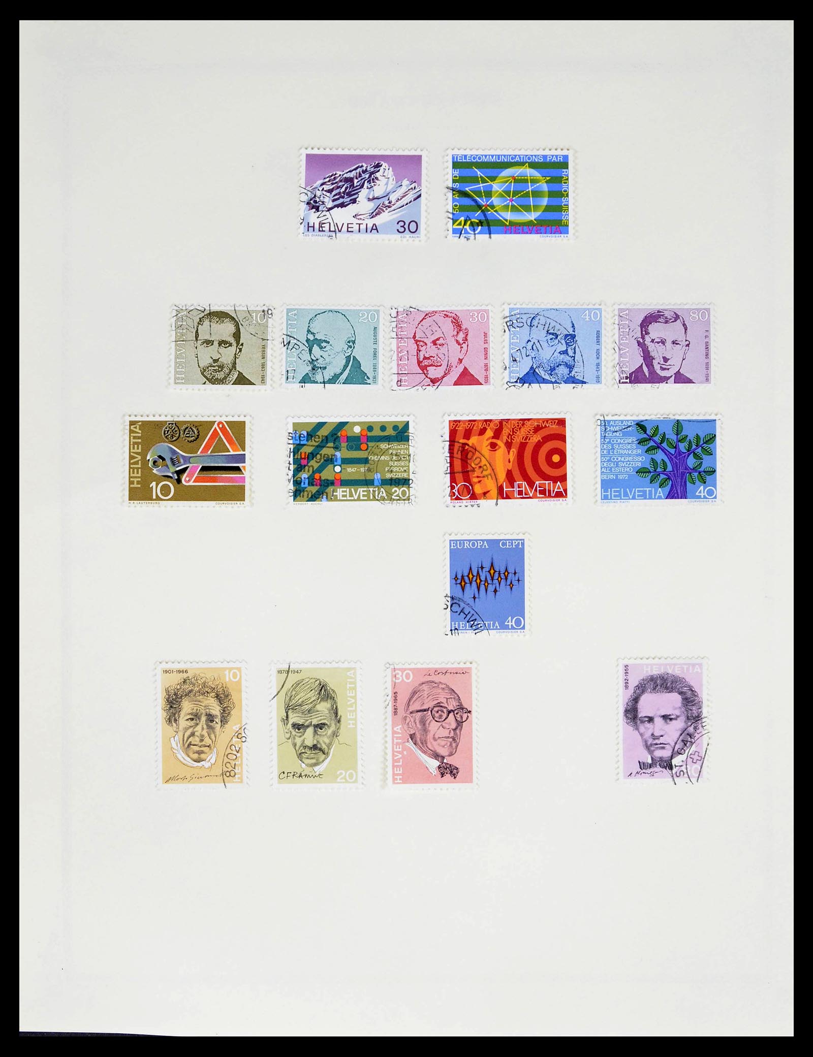 39178 0075 - Stamp collection 39178 Switzerland 1850-1989.