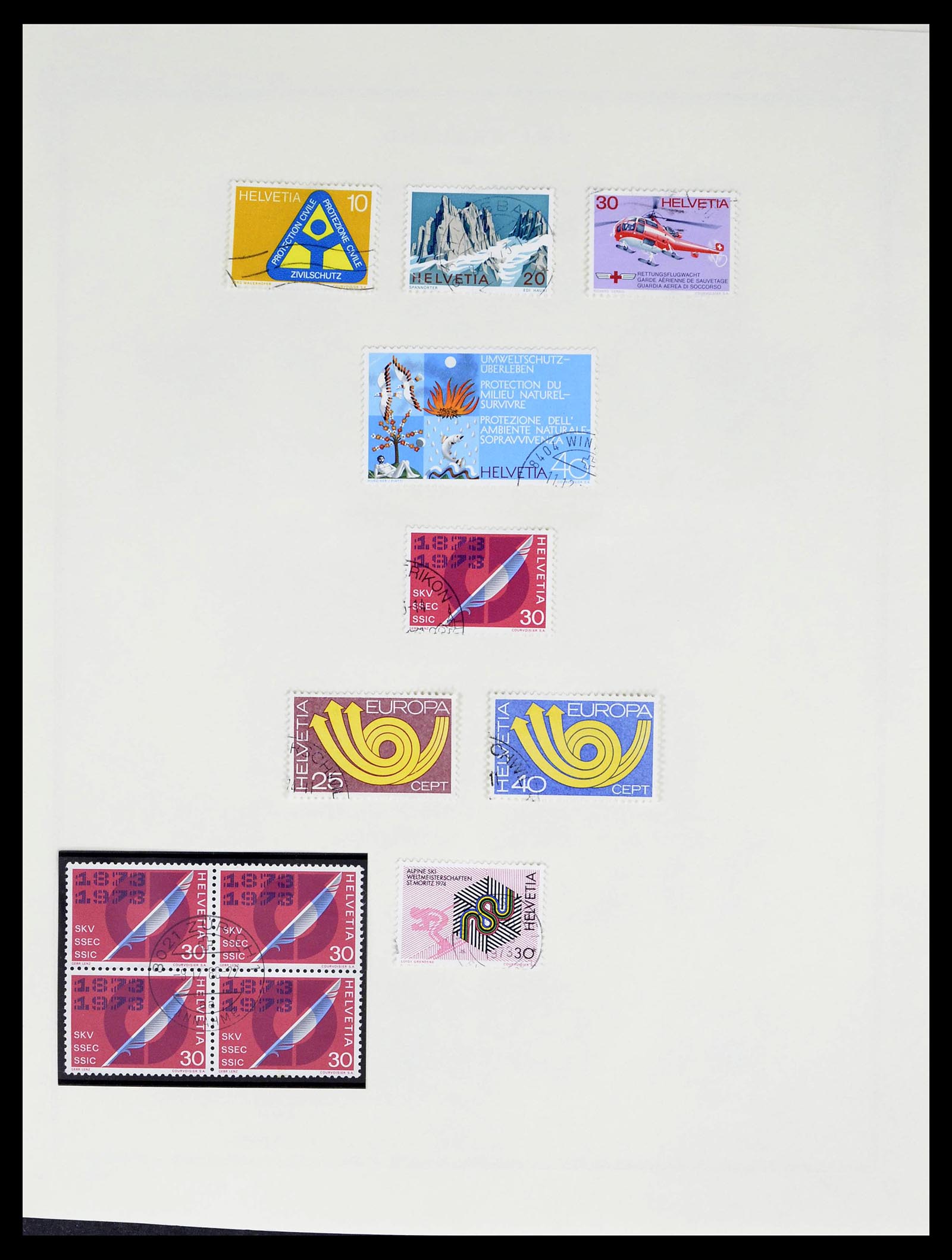 39178 0079 - Stamp collection 39178 Switzerland 1850-1989.