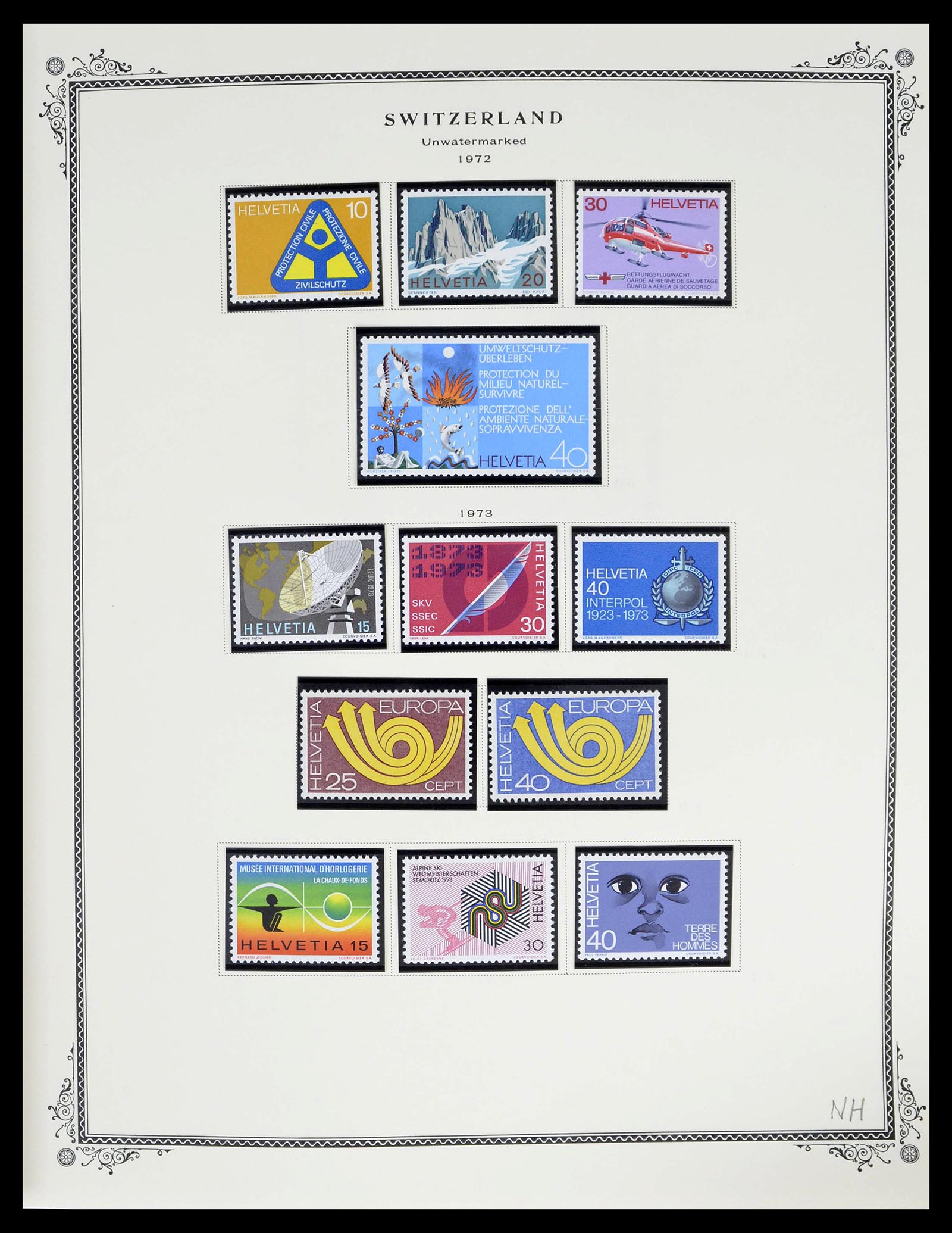 39178 0080 - Stamp collection 39178 Switzerland 1850-1989.