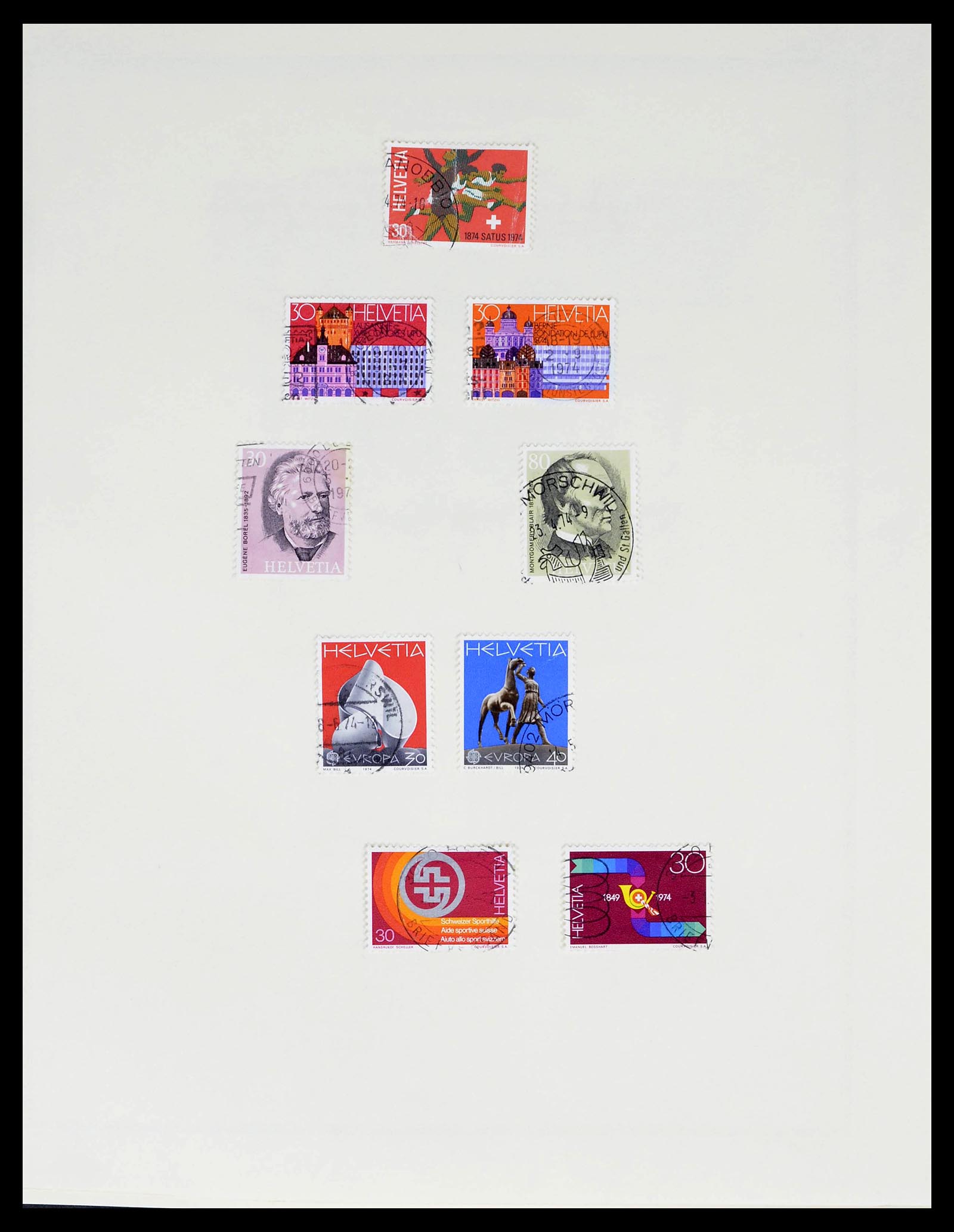 39178 0082 - Stamp collection 39178 Switzerland 1850-1989.
