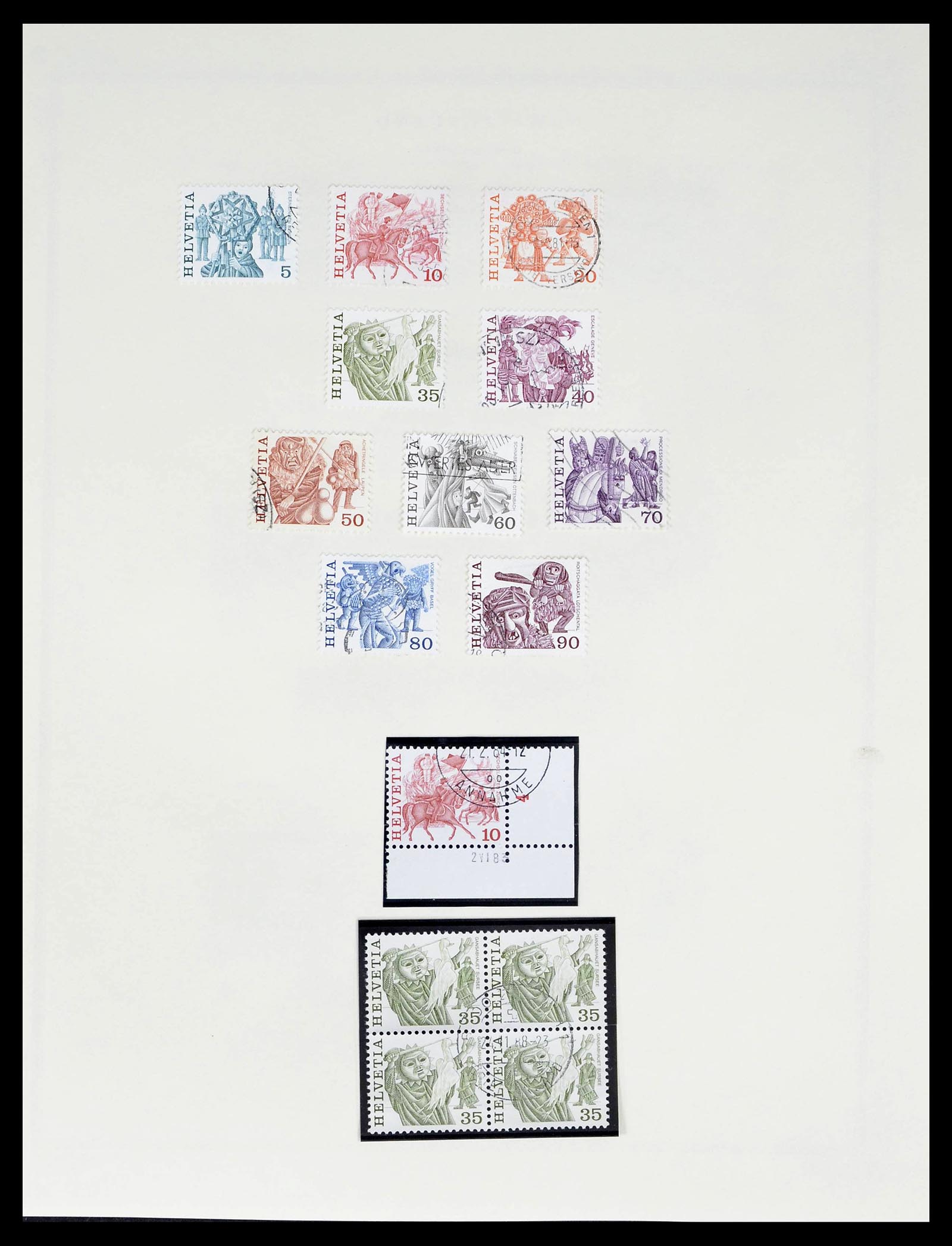 39178 0090 - Stamp collection 39178 Switzerland 1850-1989.