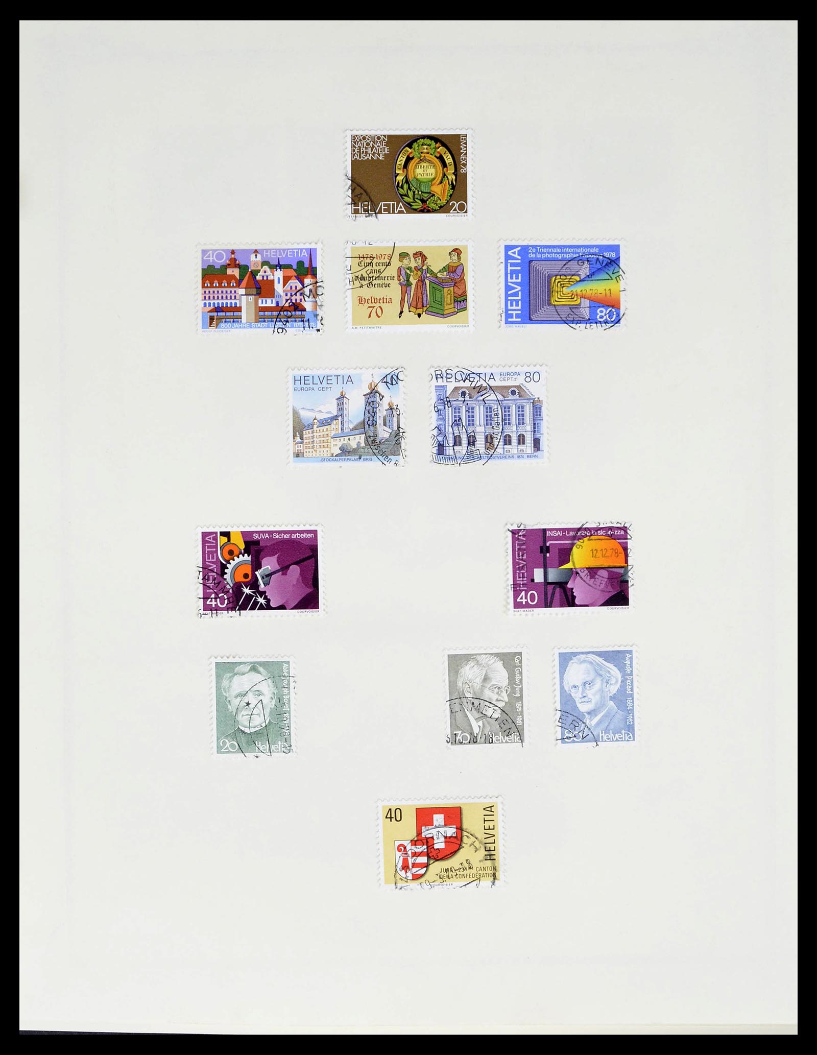 39178 0092 - Stamp collection 39178 Switzerland 1850-1989.