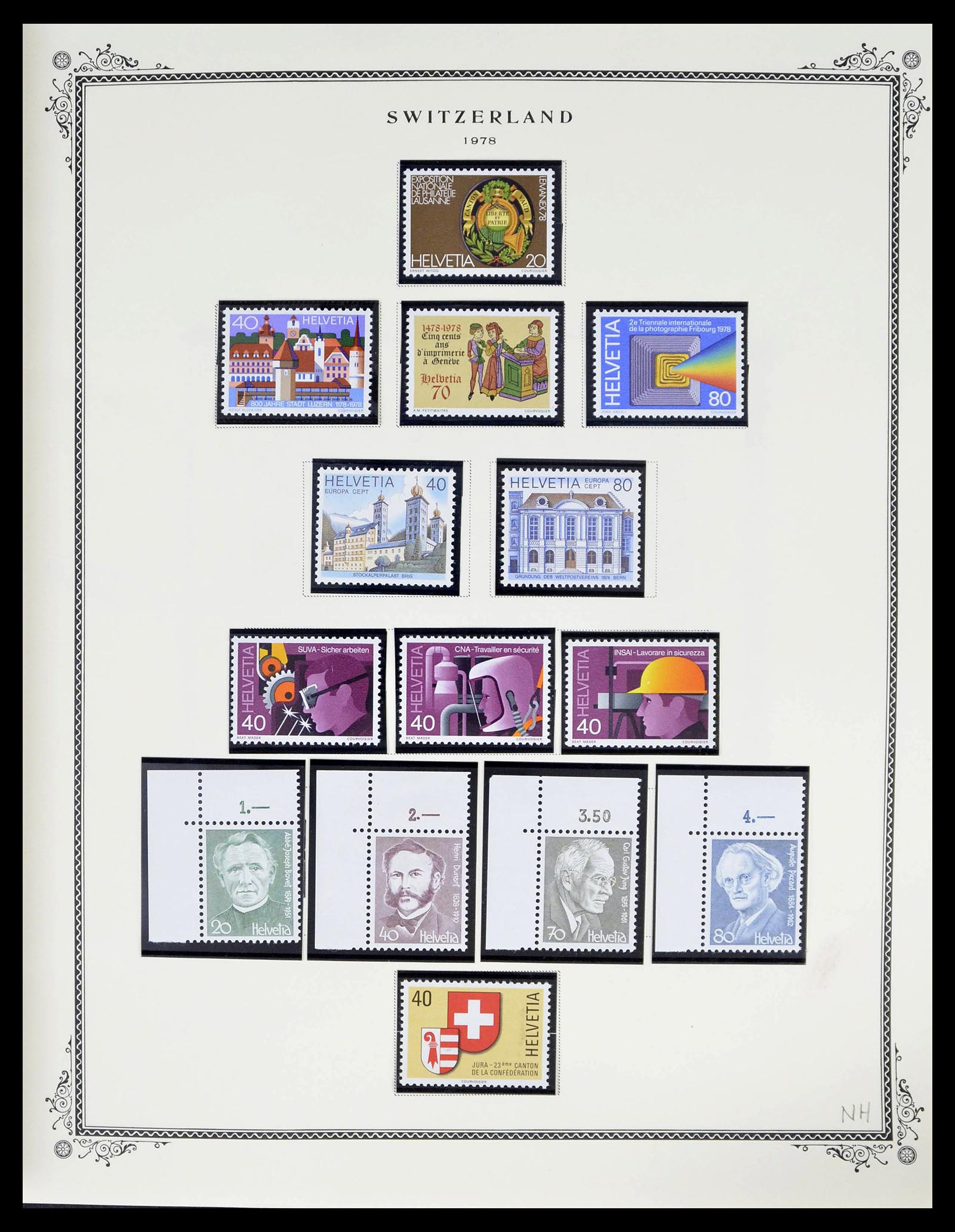 39178 0093 - Stamp collection 39178 Switzerland 1850-1989.