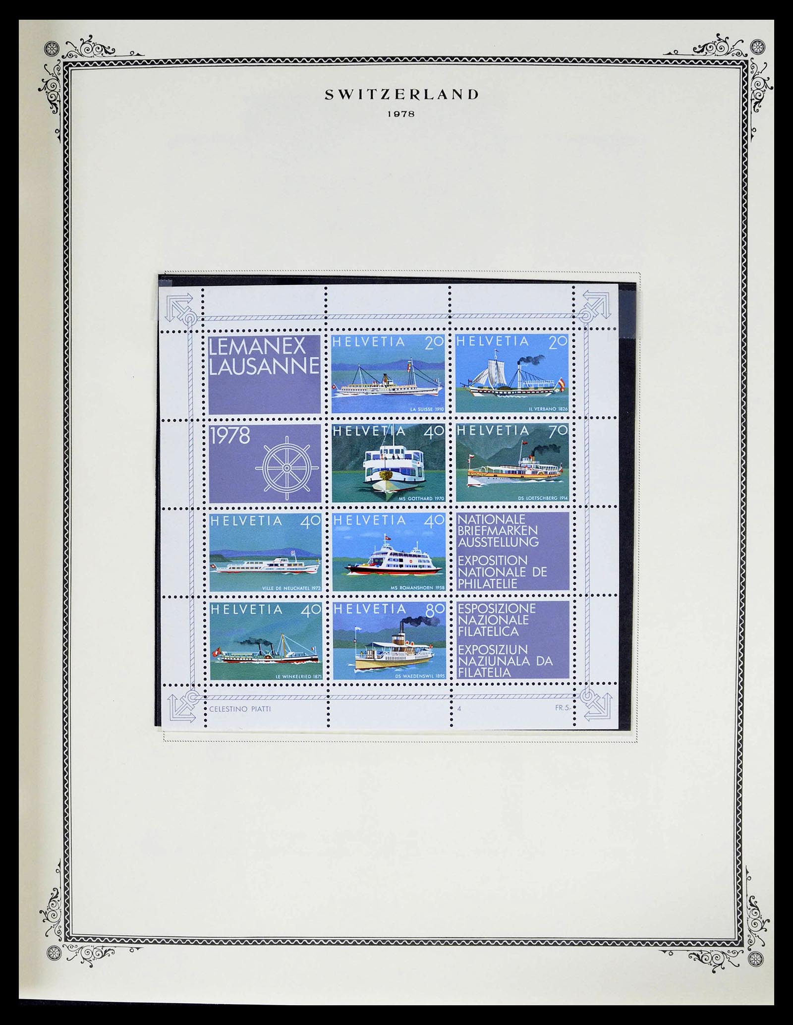 39178 0094 - Stamp collection 39178 Switzerland 1850-1989.