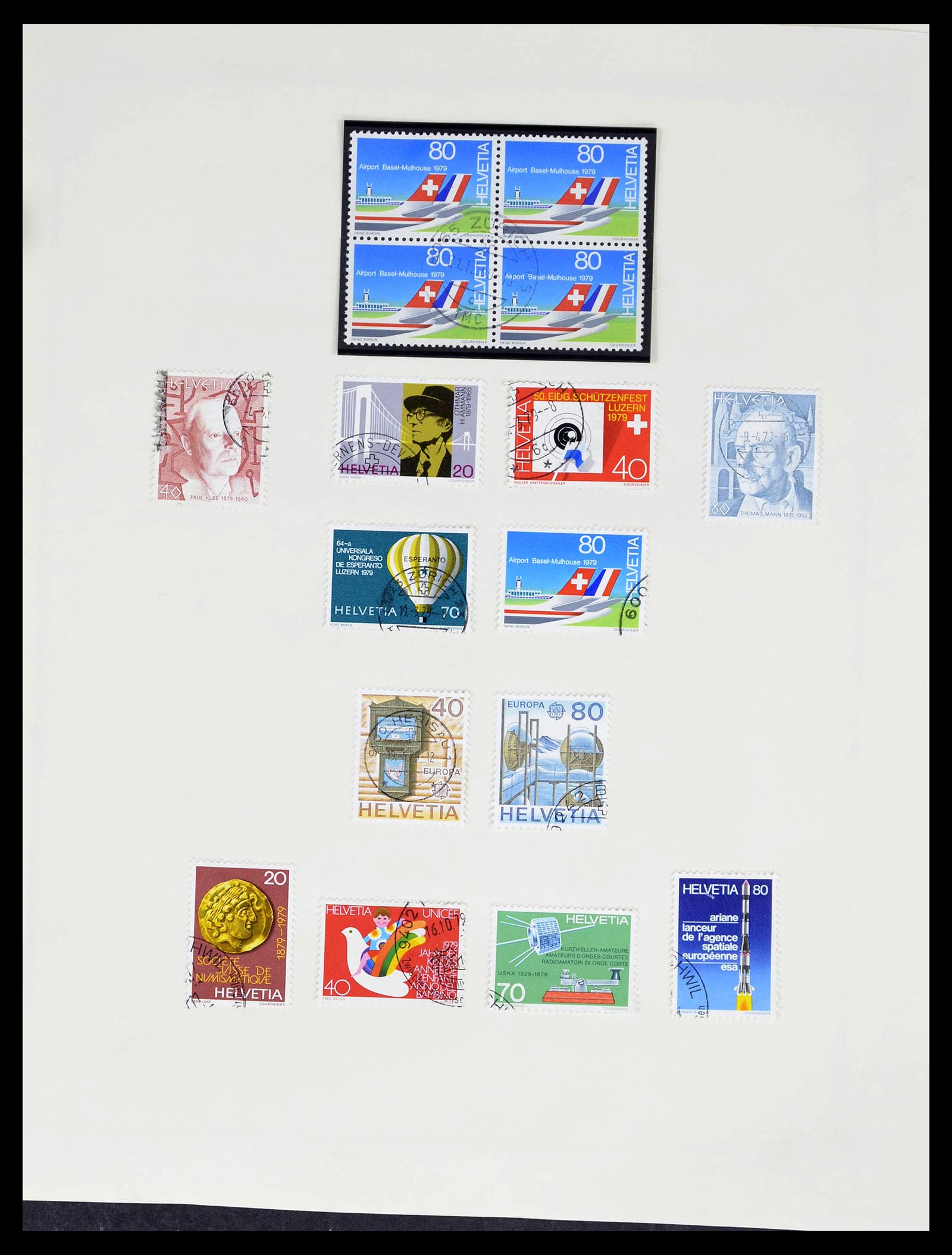 39178 0095 - Stamp collection 39178 Switzerland 1850-1989.