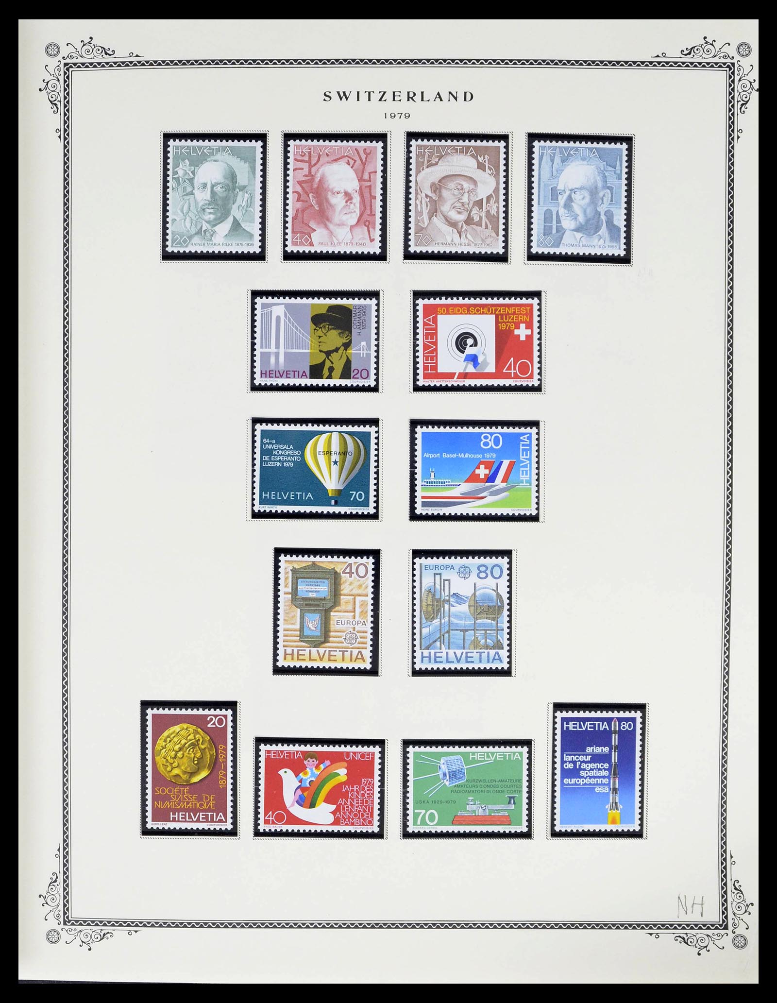 39178 0096 - Stamp collection 39178 Switzerland 1850-1989.