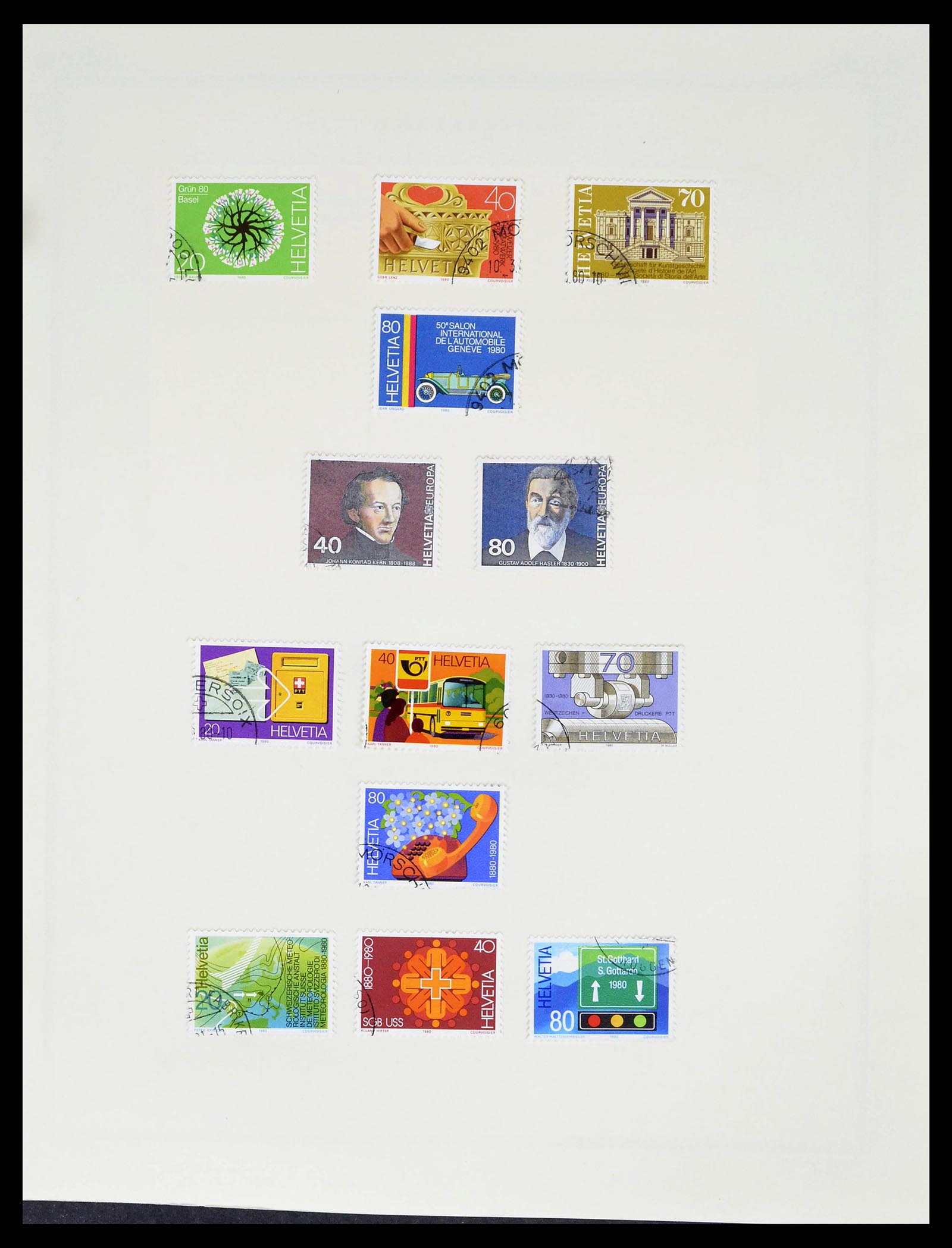39178 0098 - Stamp collection 39178 Switzerland 1850-1989.