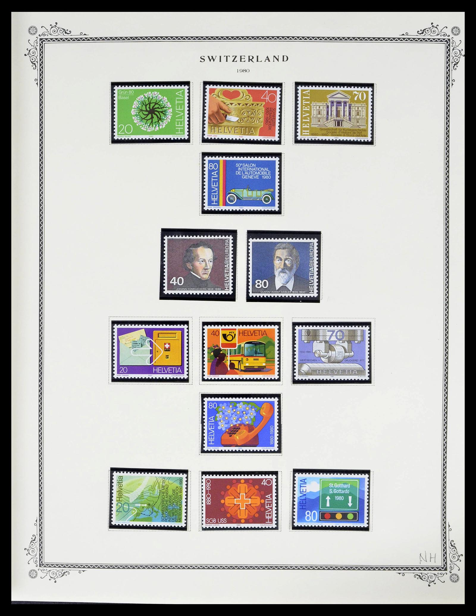 39178 0099 - Stamp collection 39178 Switzerland 1850-1989.