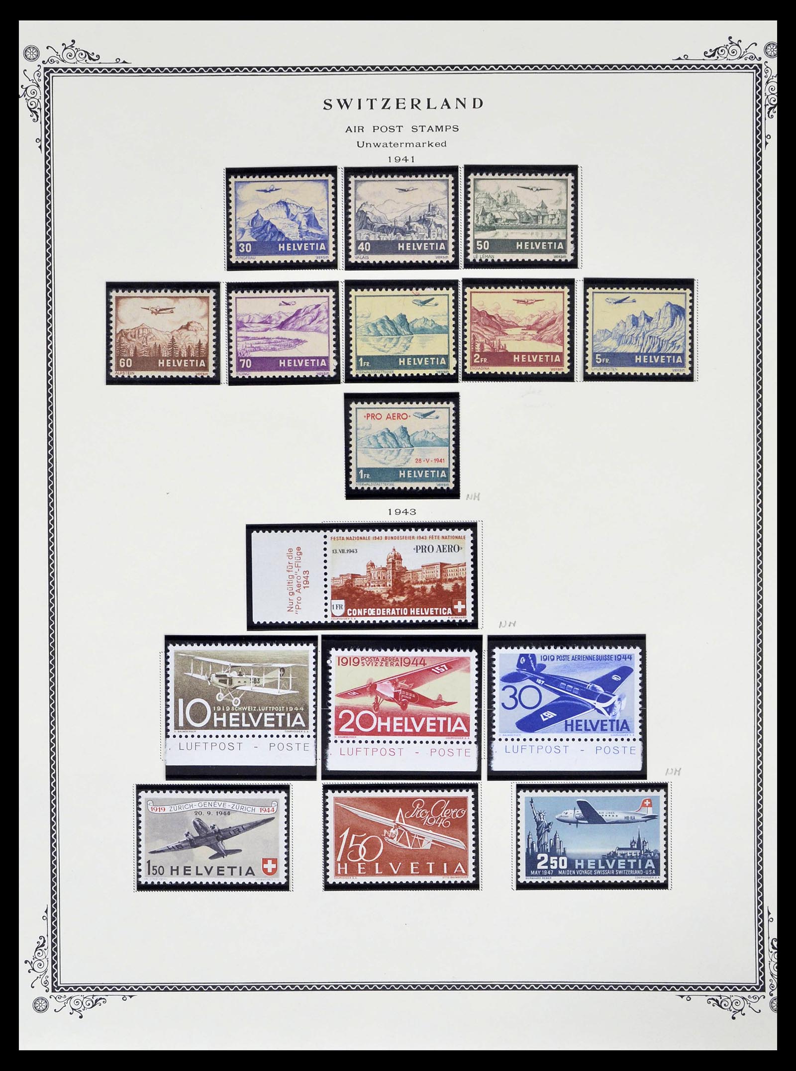 39178 0221 - Stamp collection 39178 Switzerland 1850-1989.