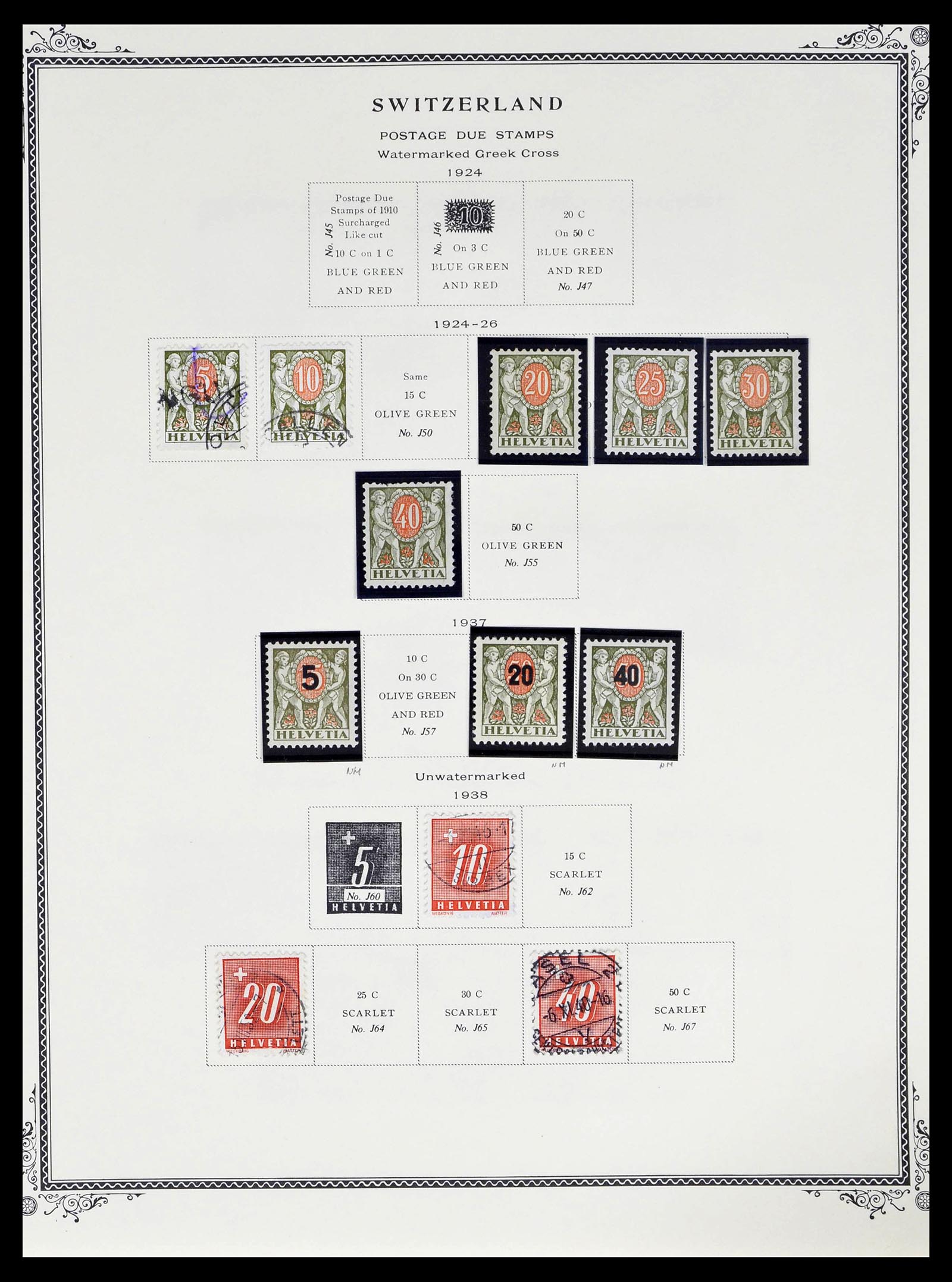 39178 0229 - Stamp collection 39178 Switzerland 1850-1989.