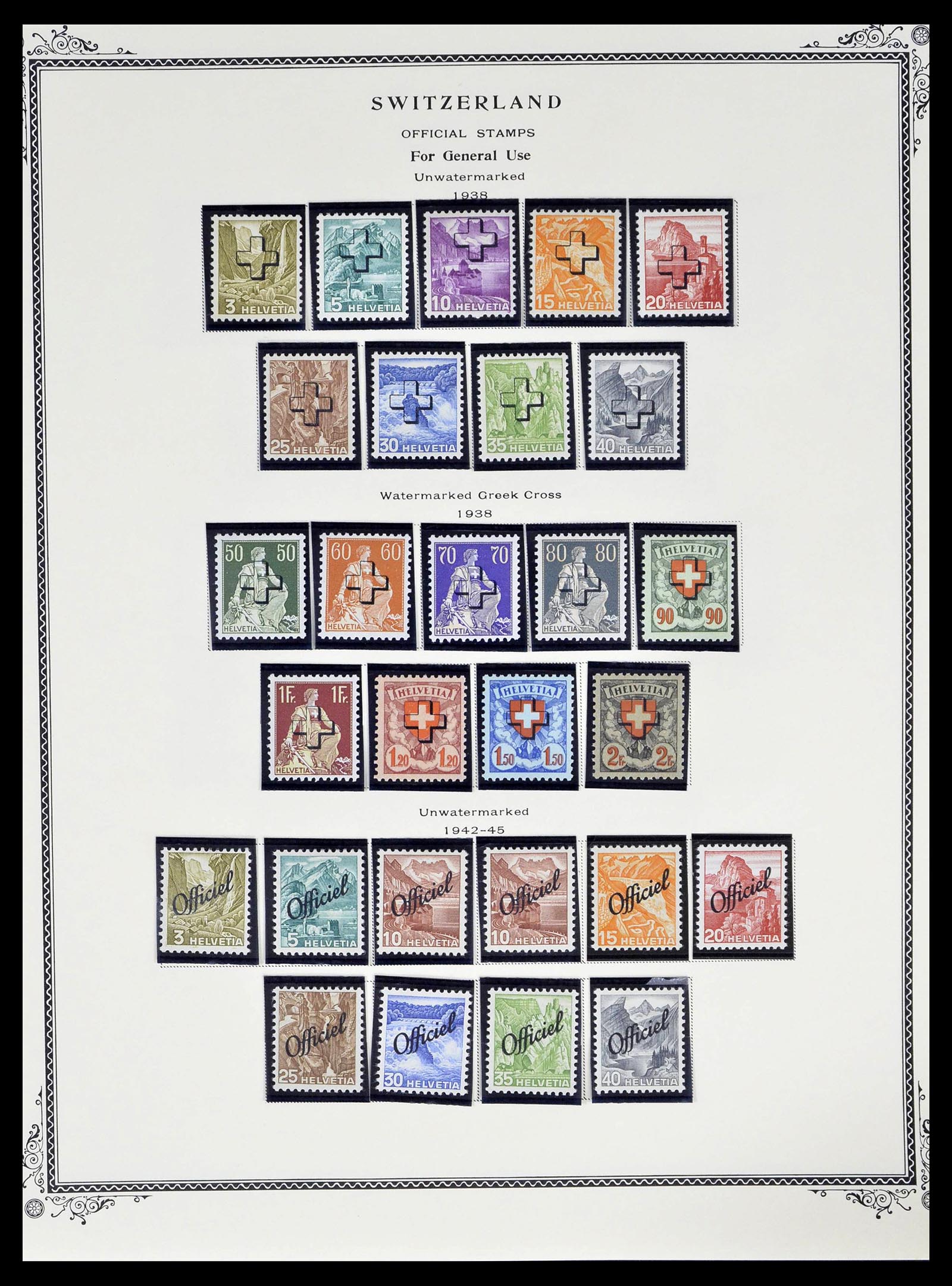 39178 0231 - Stamp collection 39178 Switzerland 1850-1989.
