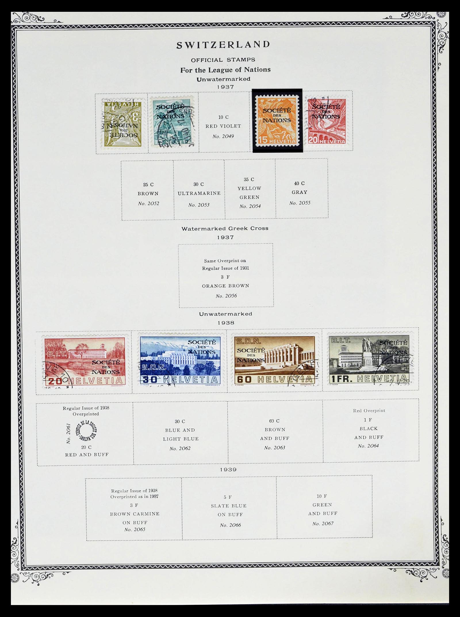 39178 0238 - Stamp collection 39178 Switzerland 1850-1989.