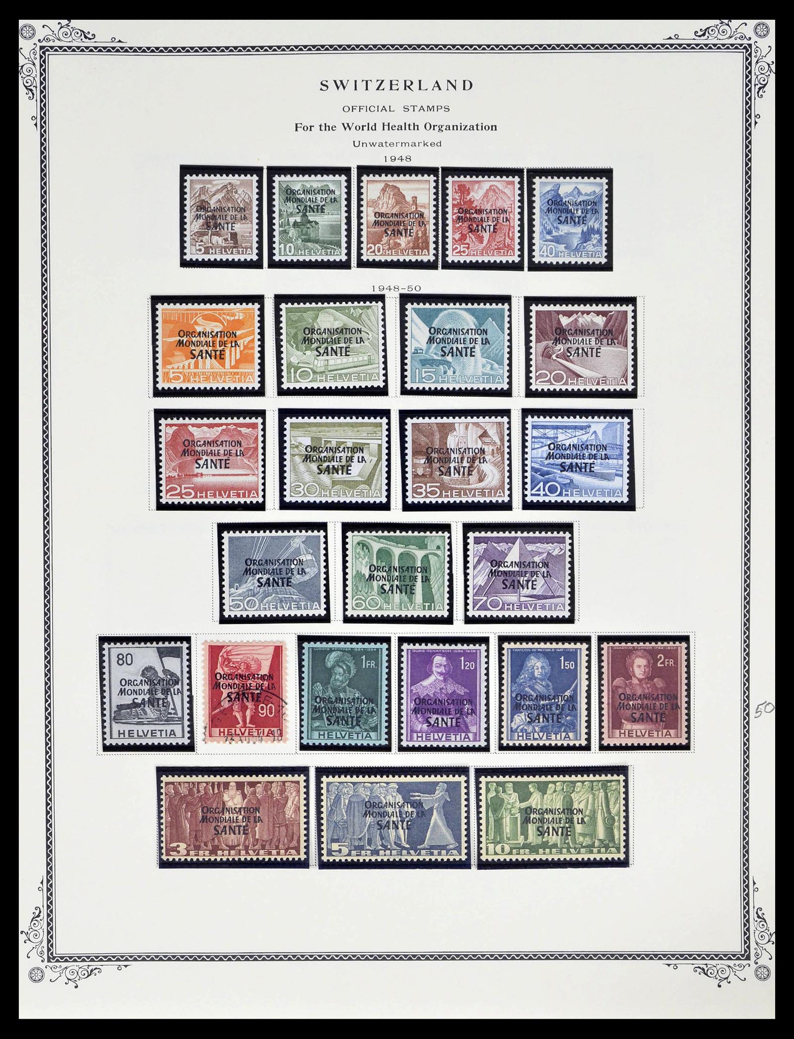 39178 0252 - Stamp collection 39178 Switzerland 1850-1989.