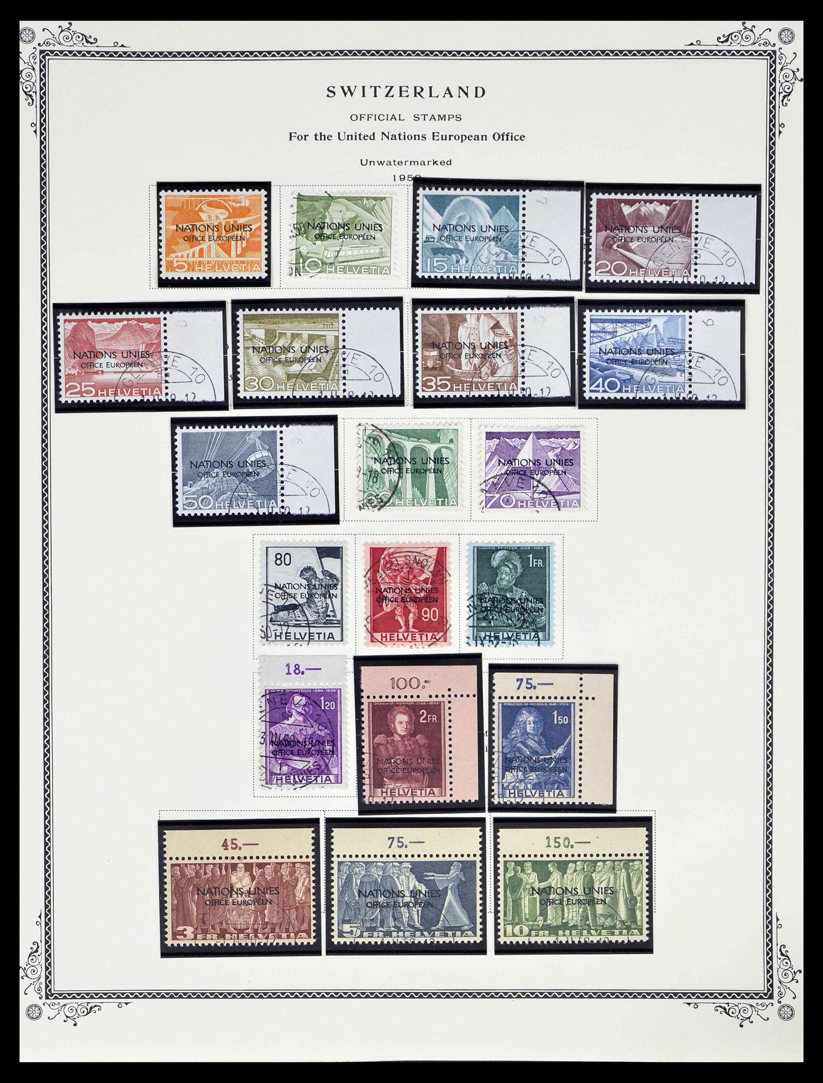 39178 0256 - Stamp collection 39178 Switzerland 1850-1989.