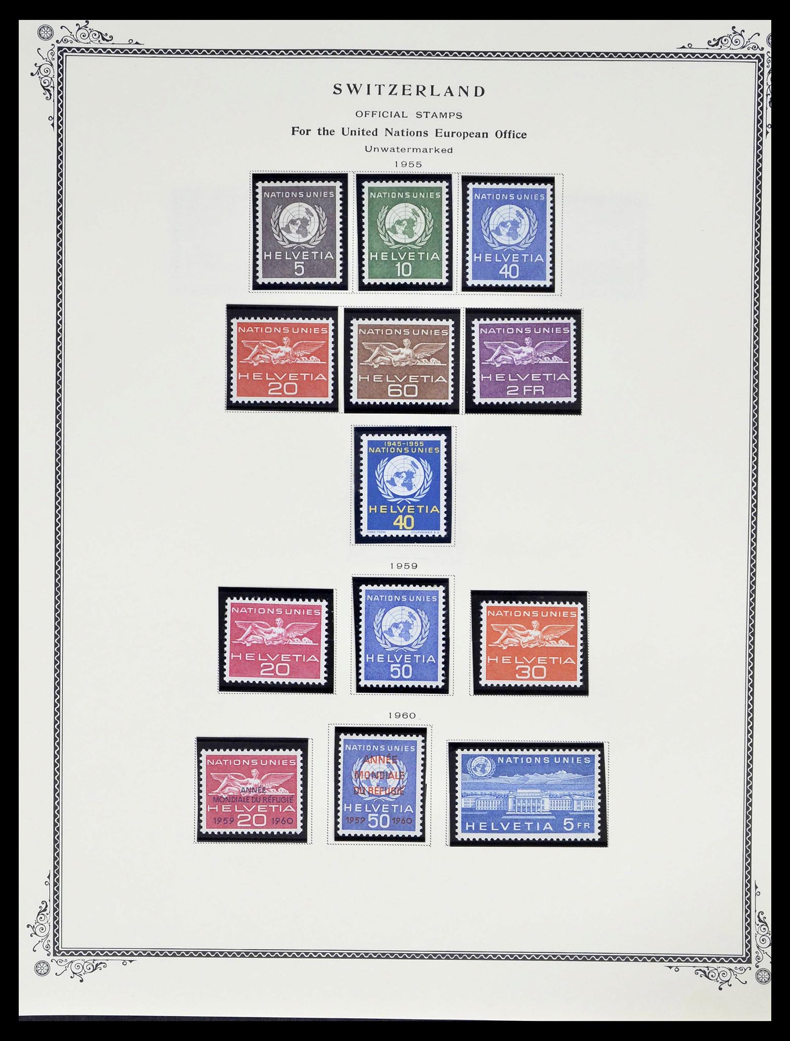 39178 0258 - Stamp collection 39178 Switzerland 1850-1989.
