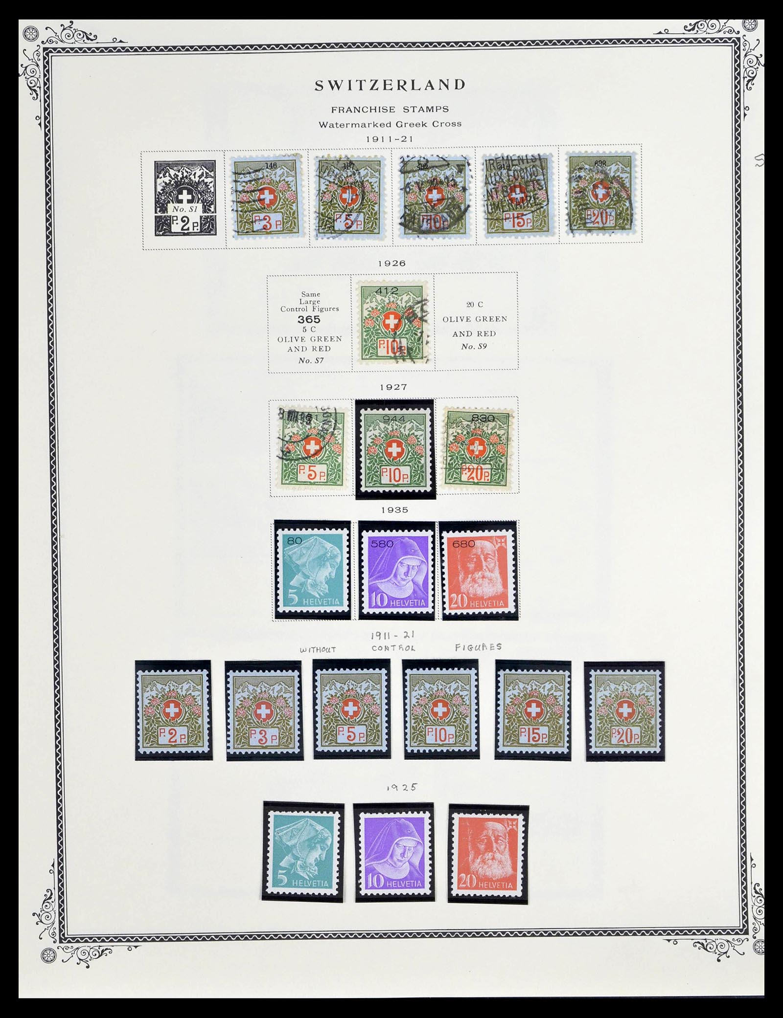 39178 0267 - Stamp collection 39178 Switzerland 1850-1989.