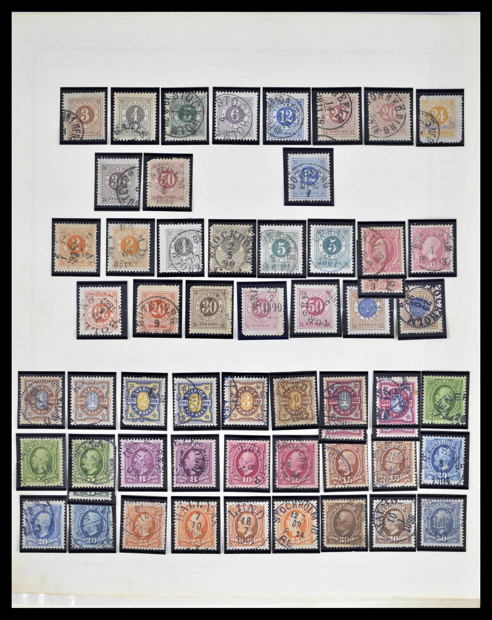 39179 0003 - Postzegelverzameling 39179 Zweden 1855-1997.