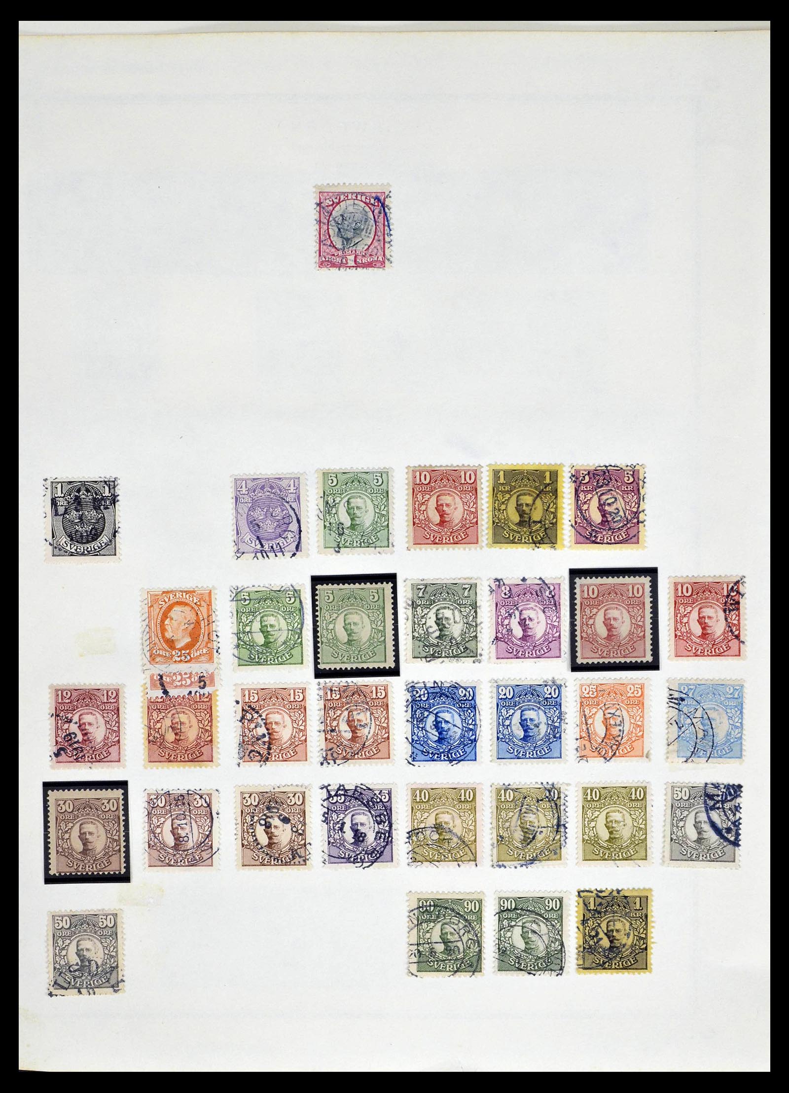 39179 0005 - Postzegelverzameling 39179 Zweden 1855-1997.