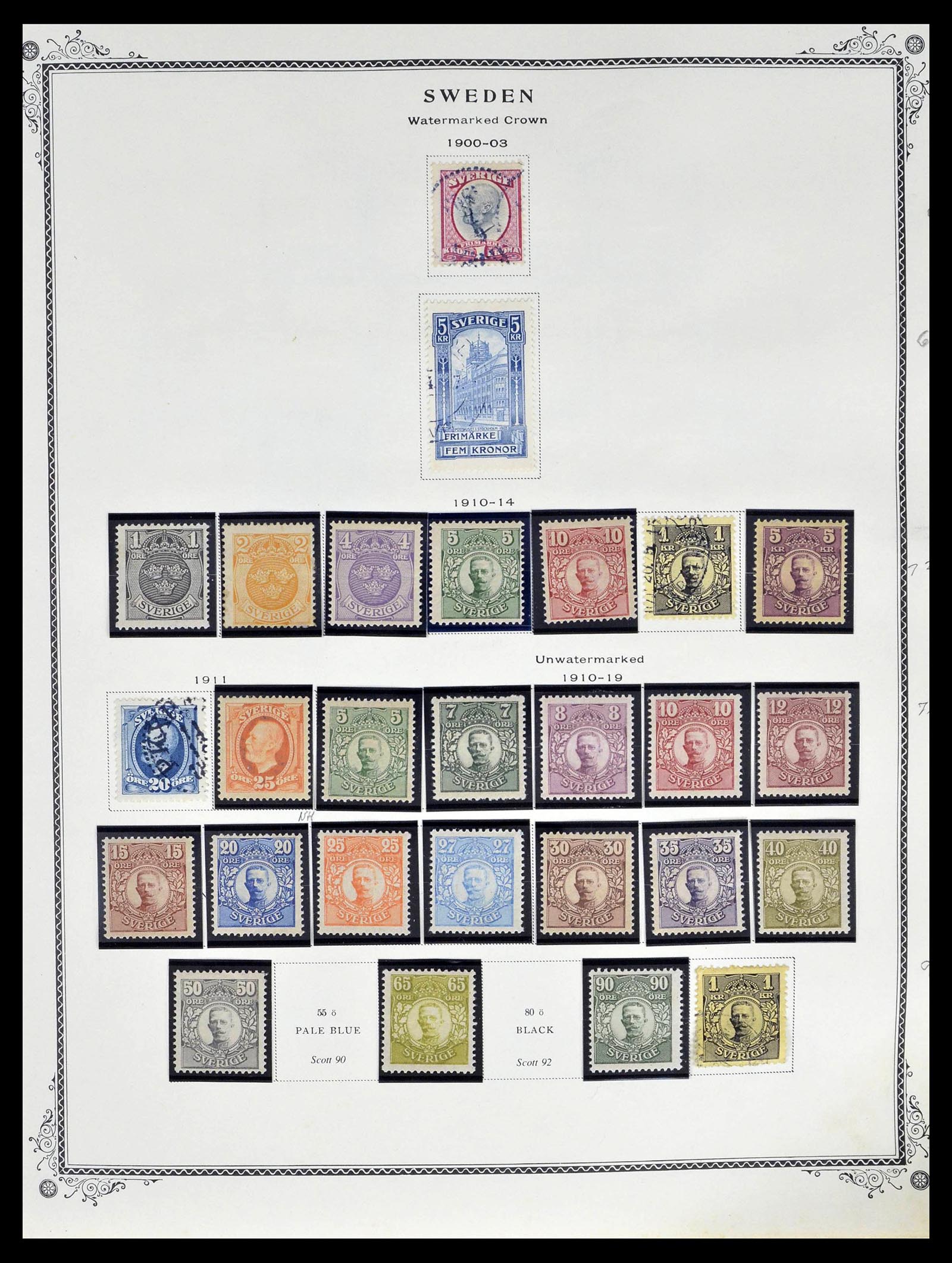39179 0006 - Postzegelverzameling 39179 Zweden 1855-1997.