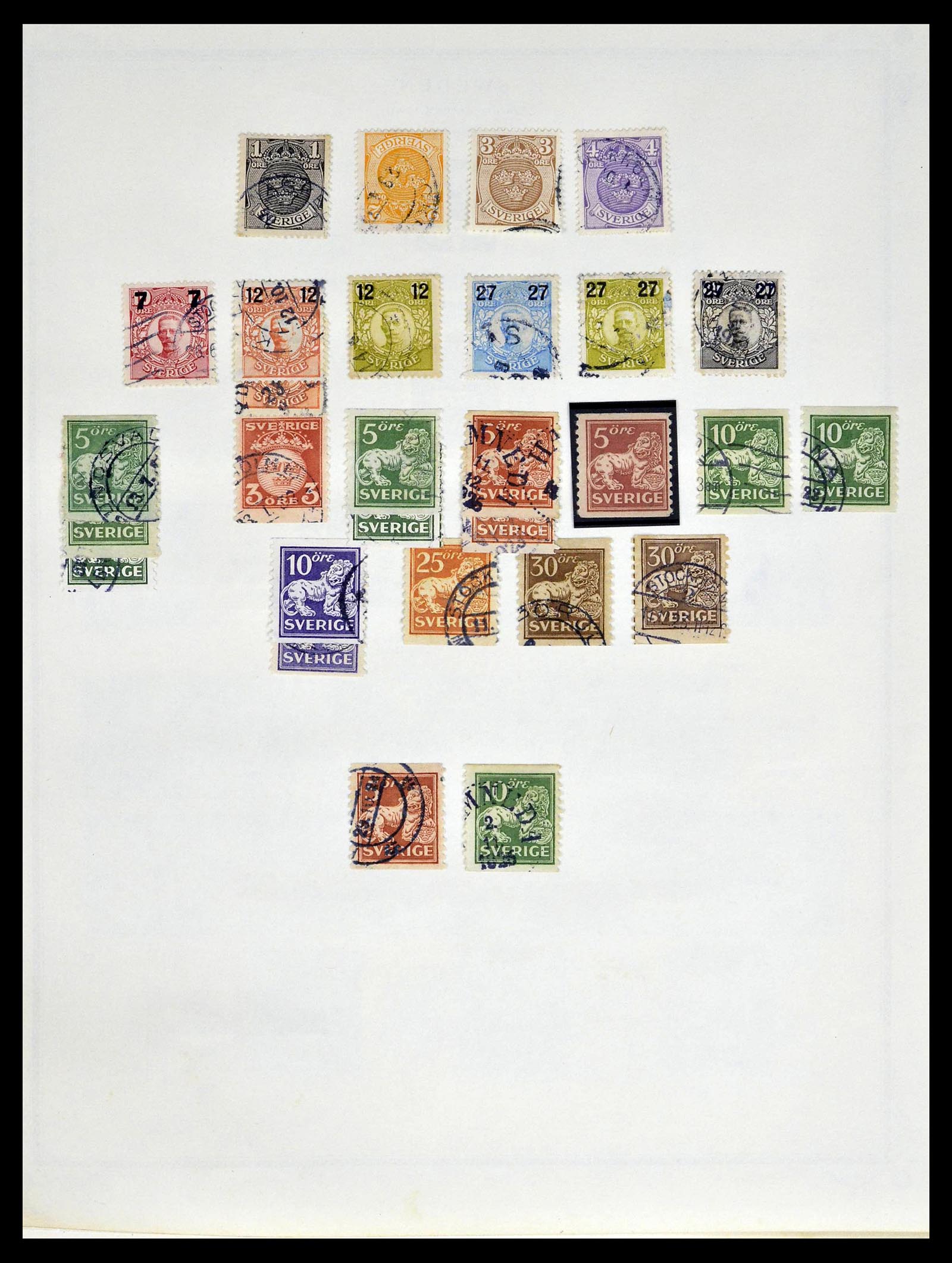 39179 0007 - Postzegelverzameling 39179 Zweden 1855-1997.