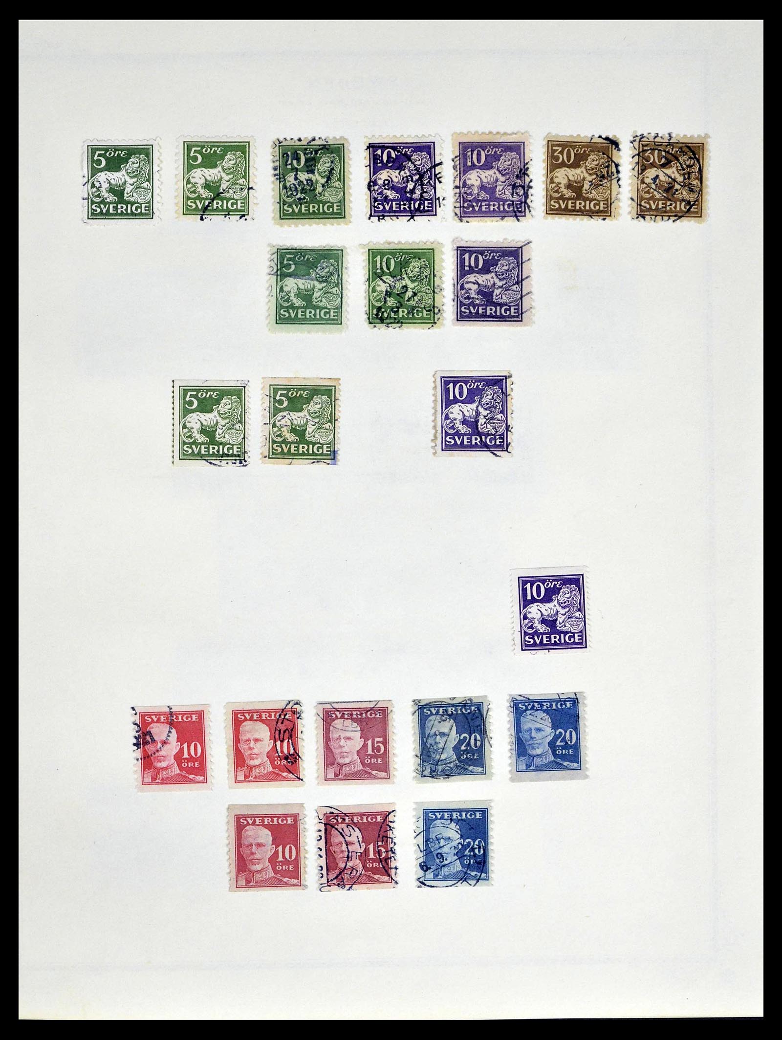 39179 0009 - Postzegelverzameling 39179 Zweden 1855-1997.