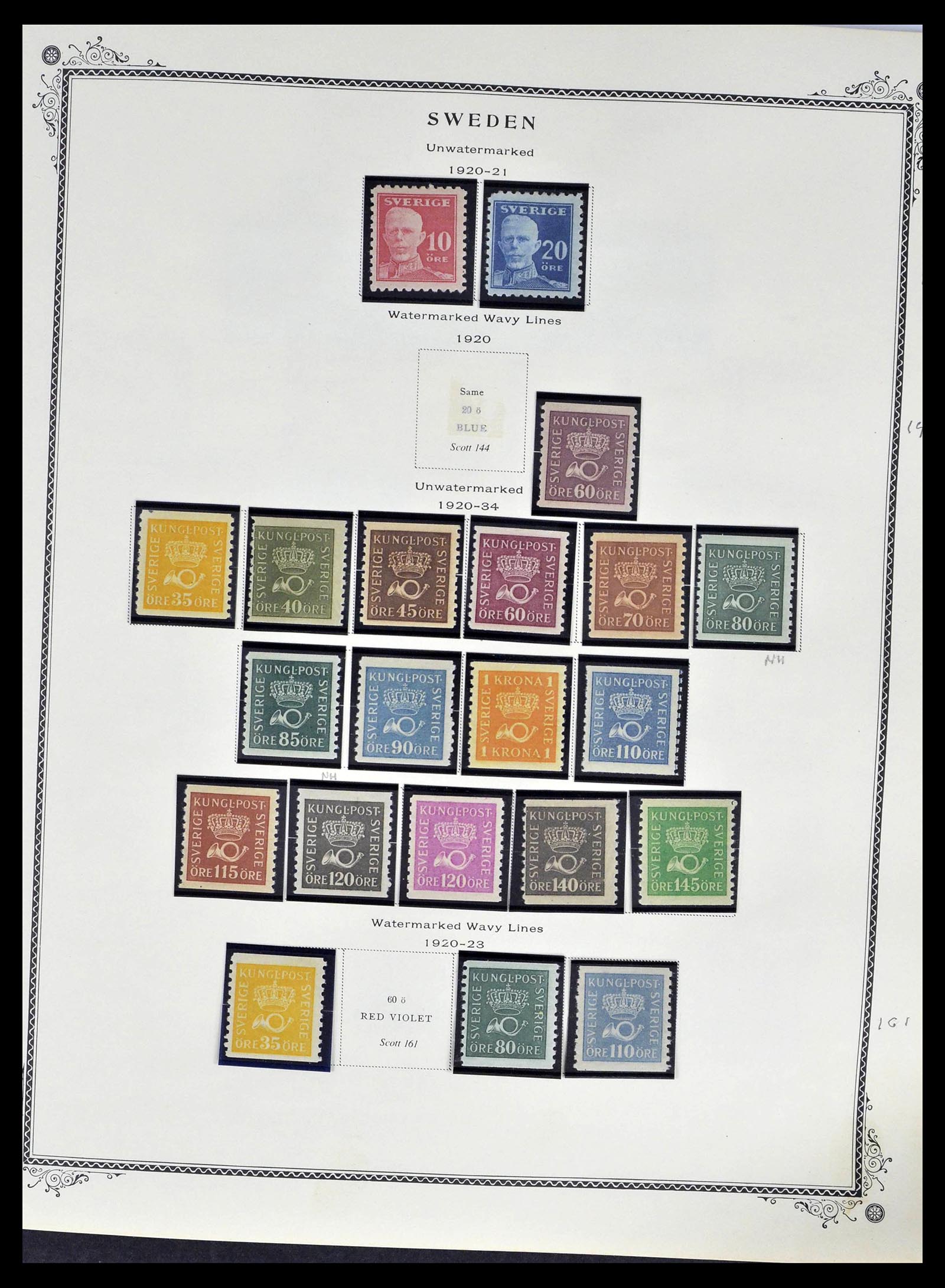 39179 0012 - Postzegelverzameling 39179 Zweden 1855-1997.