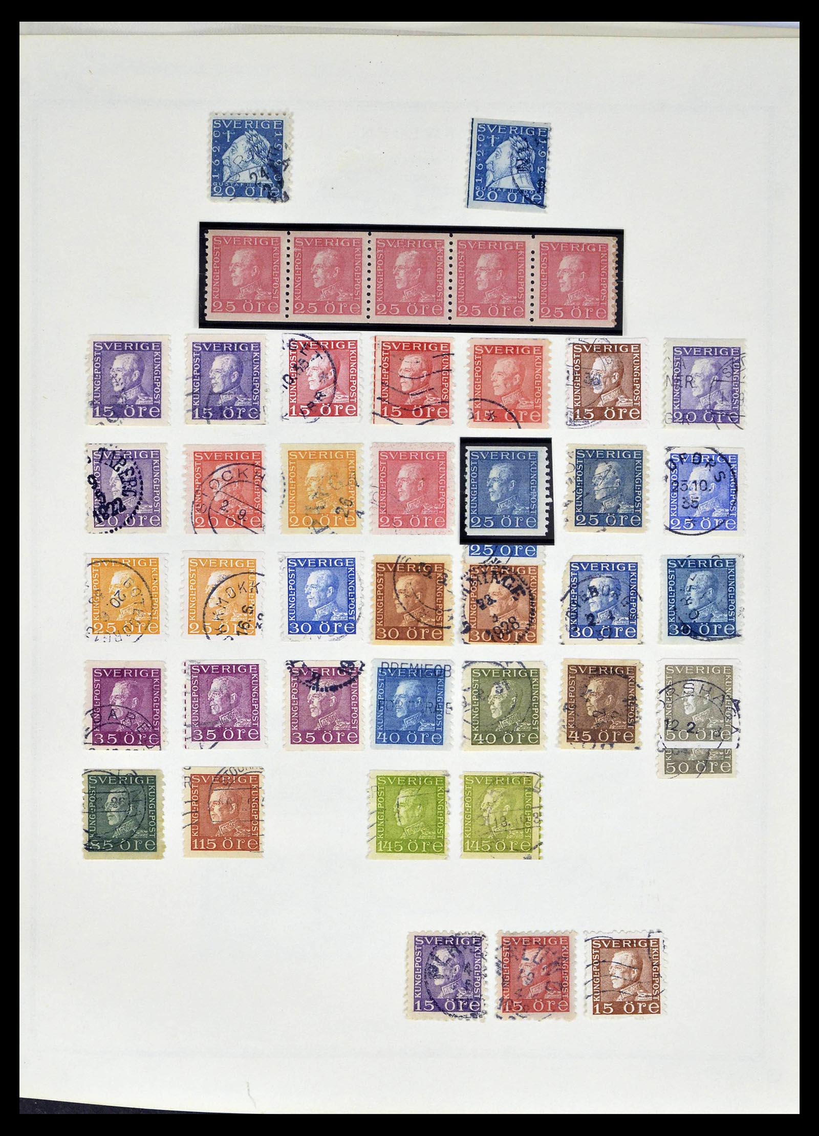 39179 0013 - Postzegelverzameling 39179 Zweden 1855-1997.