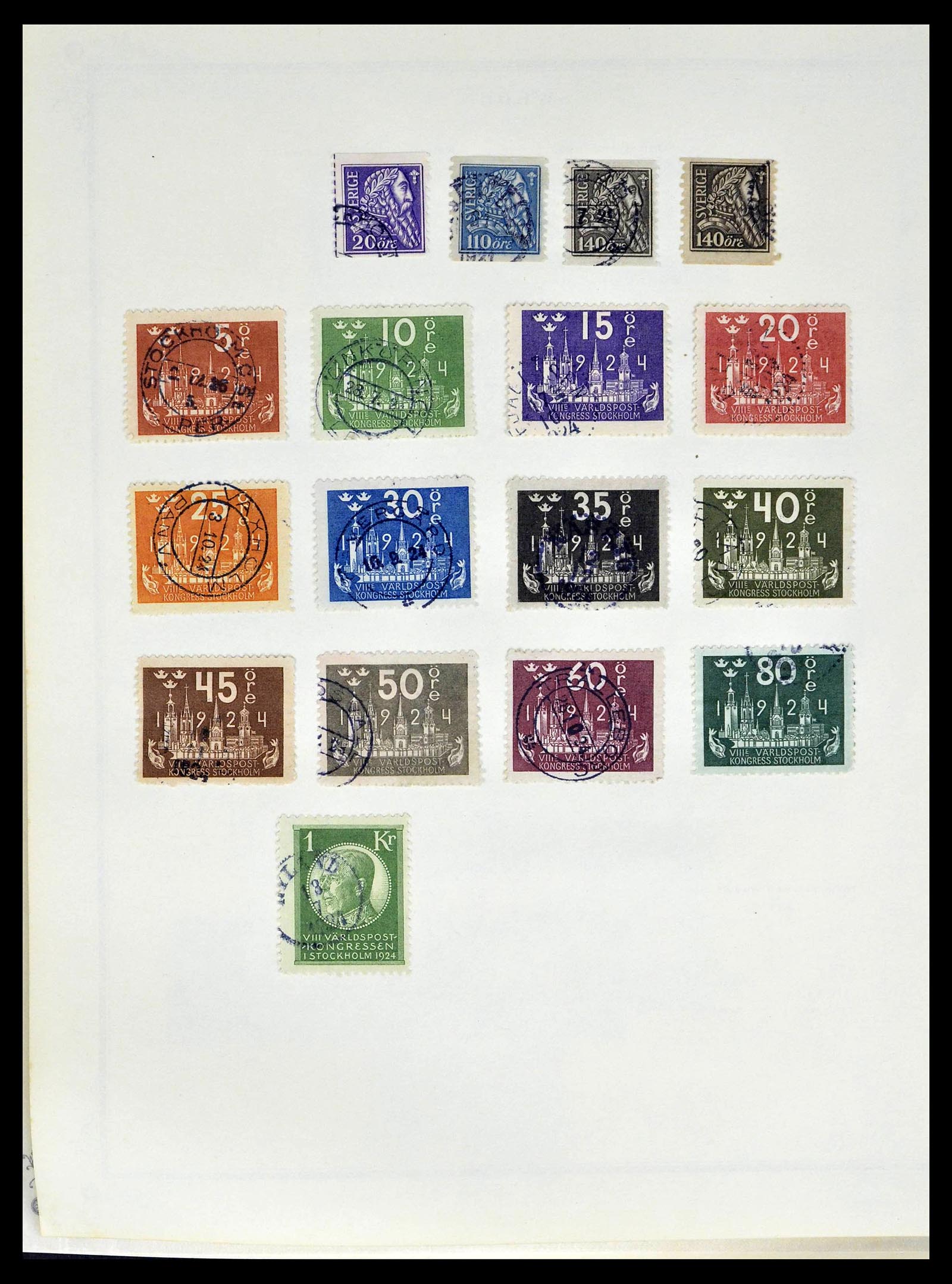39179 0015 - Postzegelverzameling 39179 Zweden 1855-1997.
