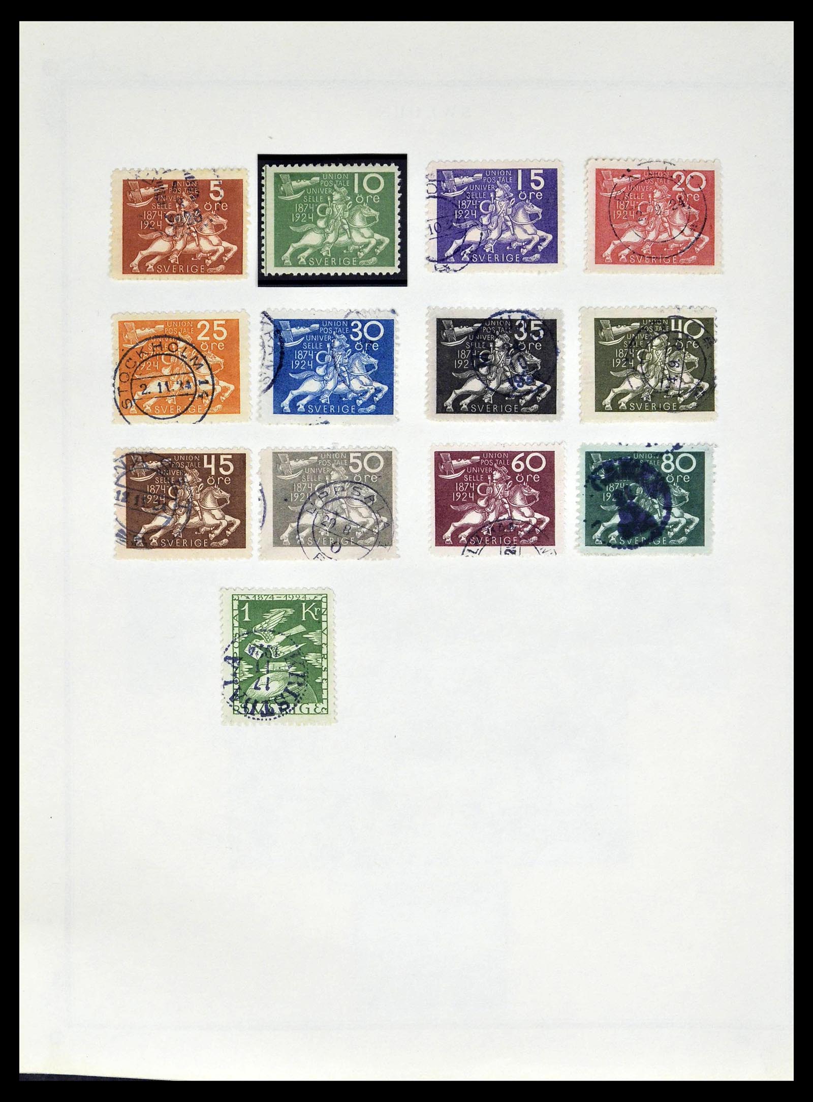 39179 0017 - Postzegelverzameling 39179 Zweden 1855-1997.